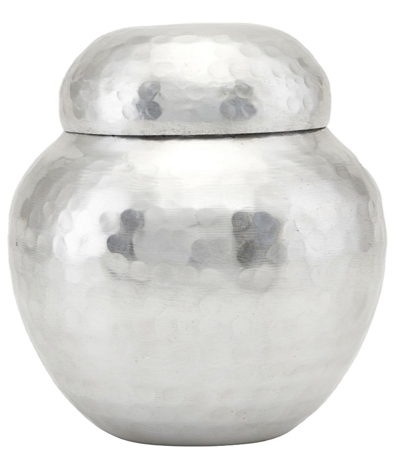 Aufbewahrung mit Deckel, Galior in Silber-Finish präsentiert im Onlineshop von KAQTU Design AG. Aufbewahrungsbehälter ist von House Doctor