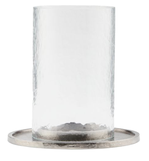 Der Kerzenständer Cylo von House Doctor vereint elegantes Design mit gemütlichem Kerzenschein. Aluminiumfuß mit Messing-Finish und gewelltem Glas.