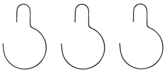 Kleiderbügel, Wire in Dunkelgrau präsentiert im Onlineshop von KAQTU Design AG. Kleiderbügel ist von House Doctor