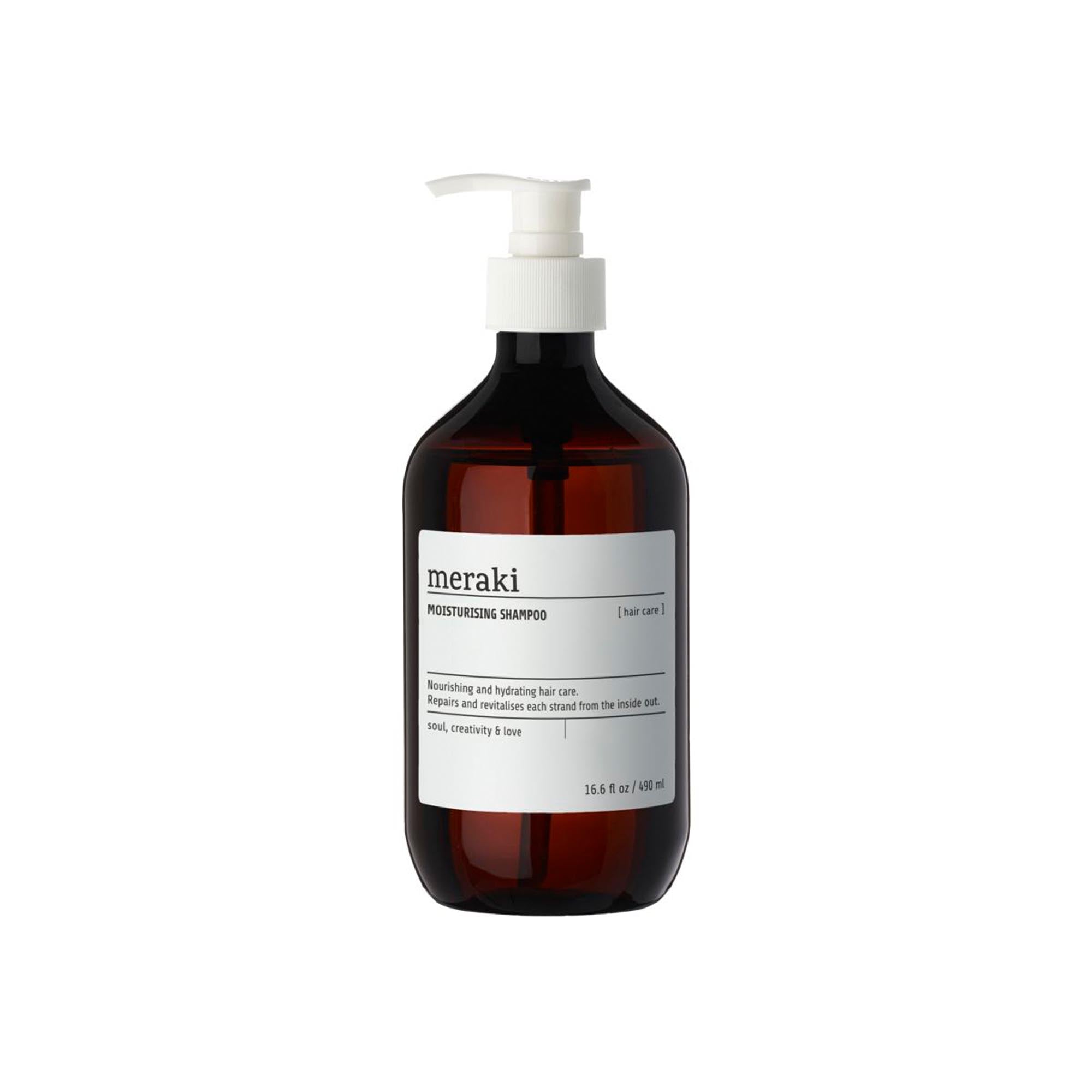 Moisturising shampoo in Braun präsentiert im Onlineshop von KAQTU Design AG. Duschmittel + Shampoo ist von Meraki