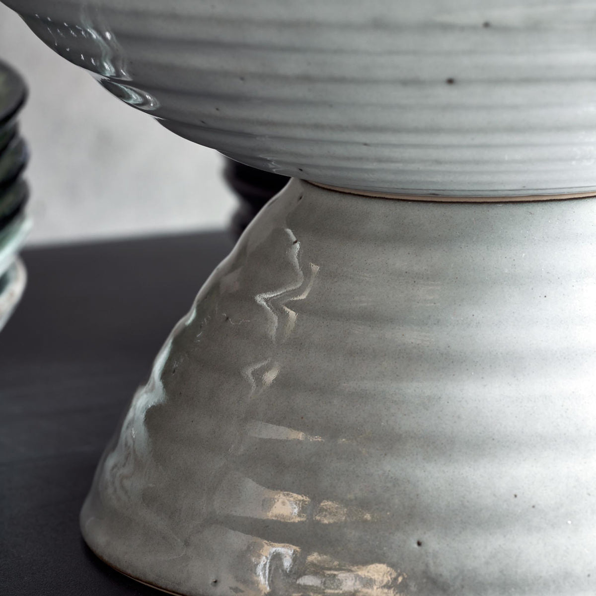 Servierschale, HDRustic, Grau/Blau in Grau/Blau präsentiert im Onlineshop von KAQTU Design AG. Schale ist von House Doctor