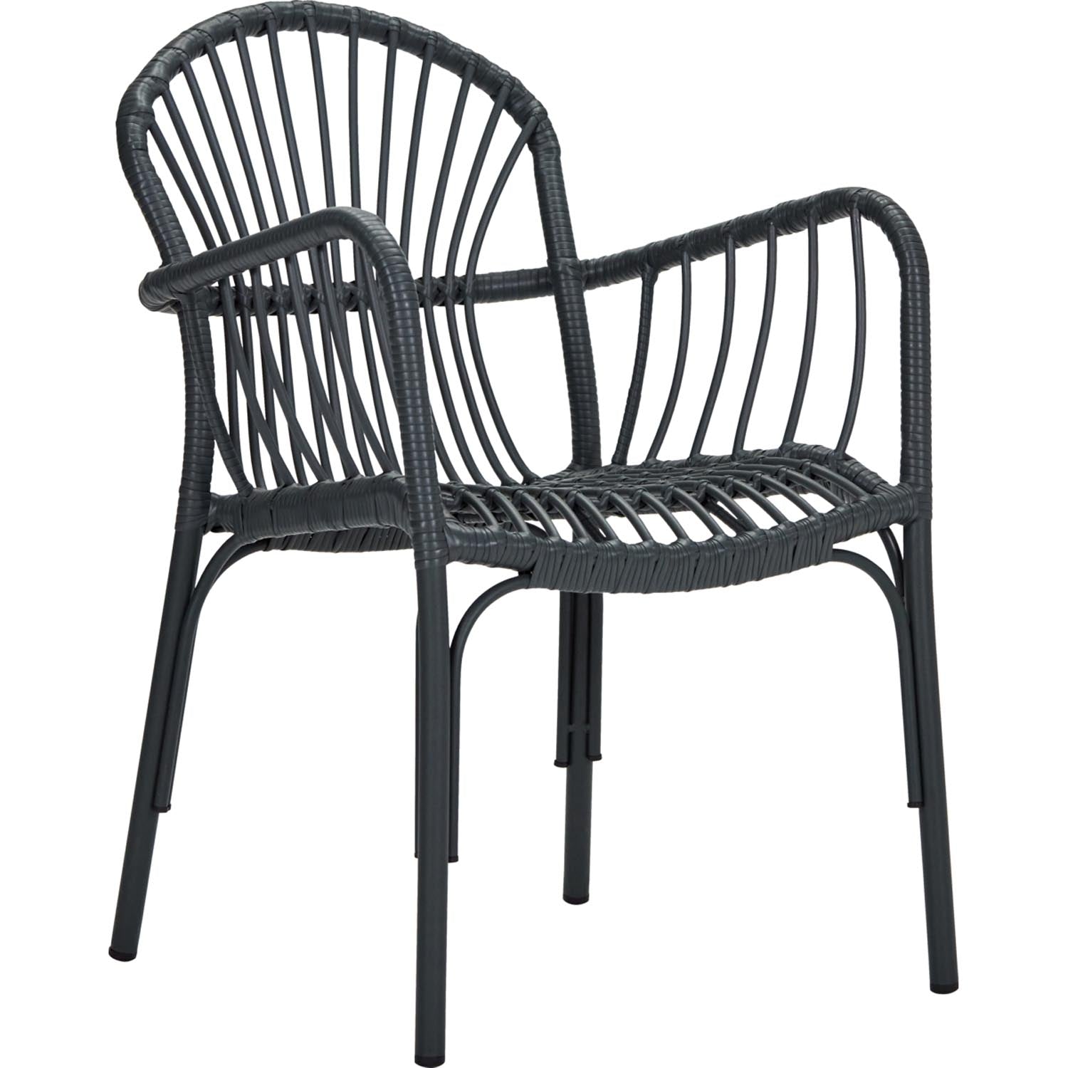 Stilvoller, wetterfester HDBrea Gartenstuhl in Grün von House Doctor, aus Aluminium und Polyethylen, ideal für draussen.