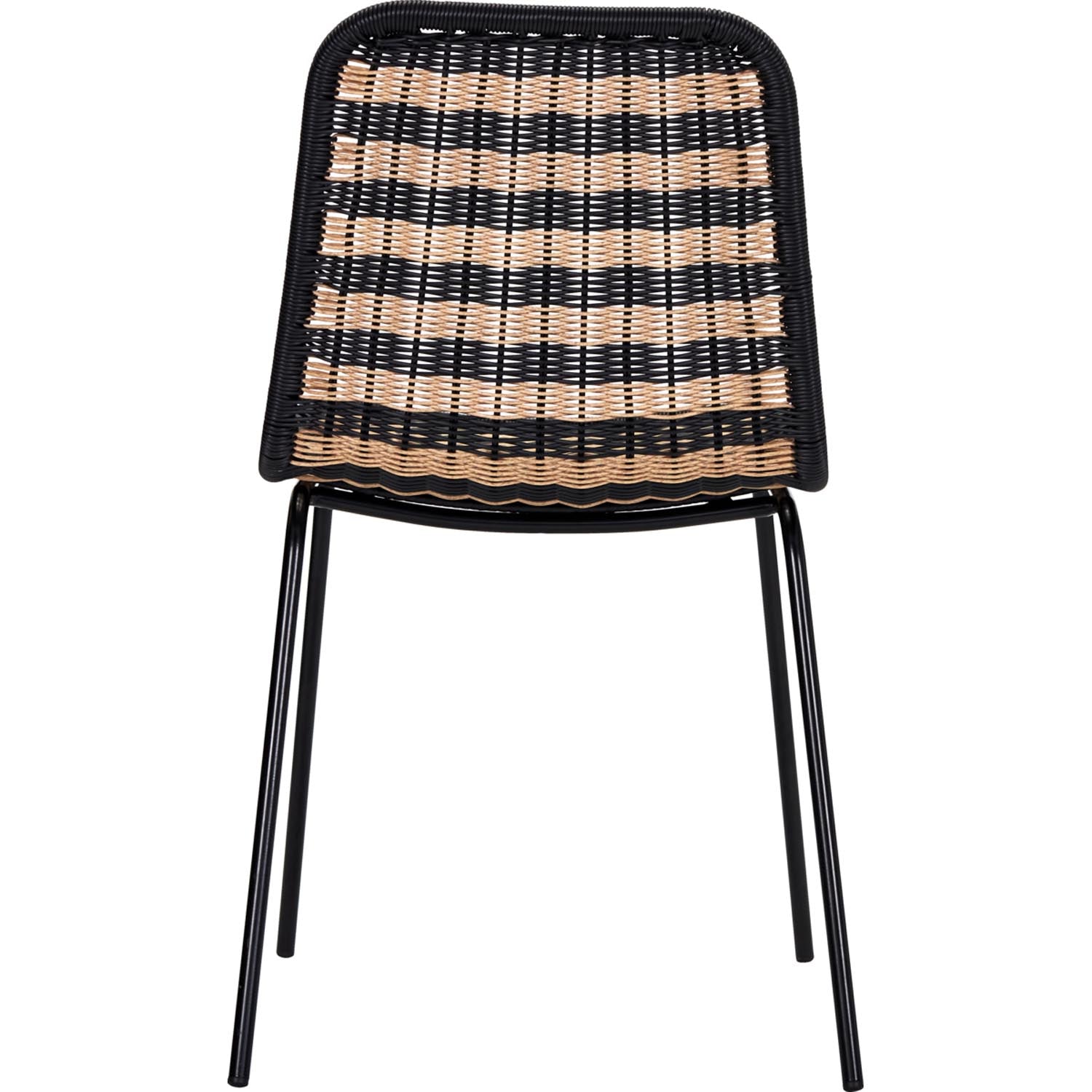Eleganter Stuhl HDHapur von House Doctor, aus Naturholz und schwarzem Metall, modern und ideal für vielseitige Einrichtung.