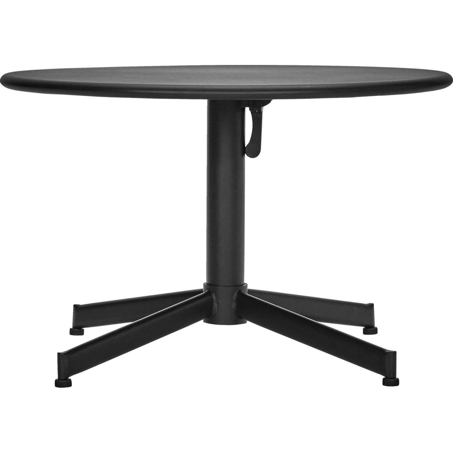 Eleganter schwarzer Gartentisch HDHelo von House Doctor, ideal für stilvolle Outdoor-Dinner und gesellige Zusammenkünfte im Freien.