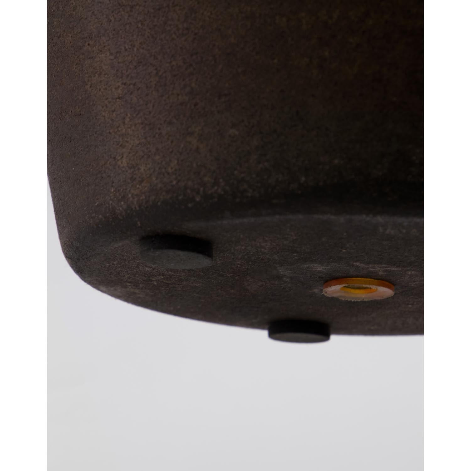 Eleganter Blumentopf aus Eisen in antikem Braun, Set aus 3 Grössen, ideal für drinnen und draussen, mit Abflussloch.