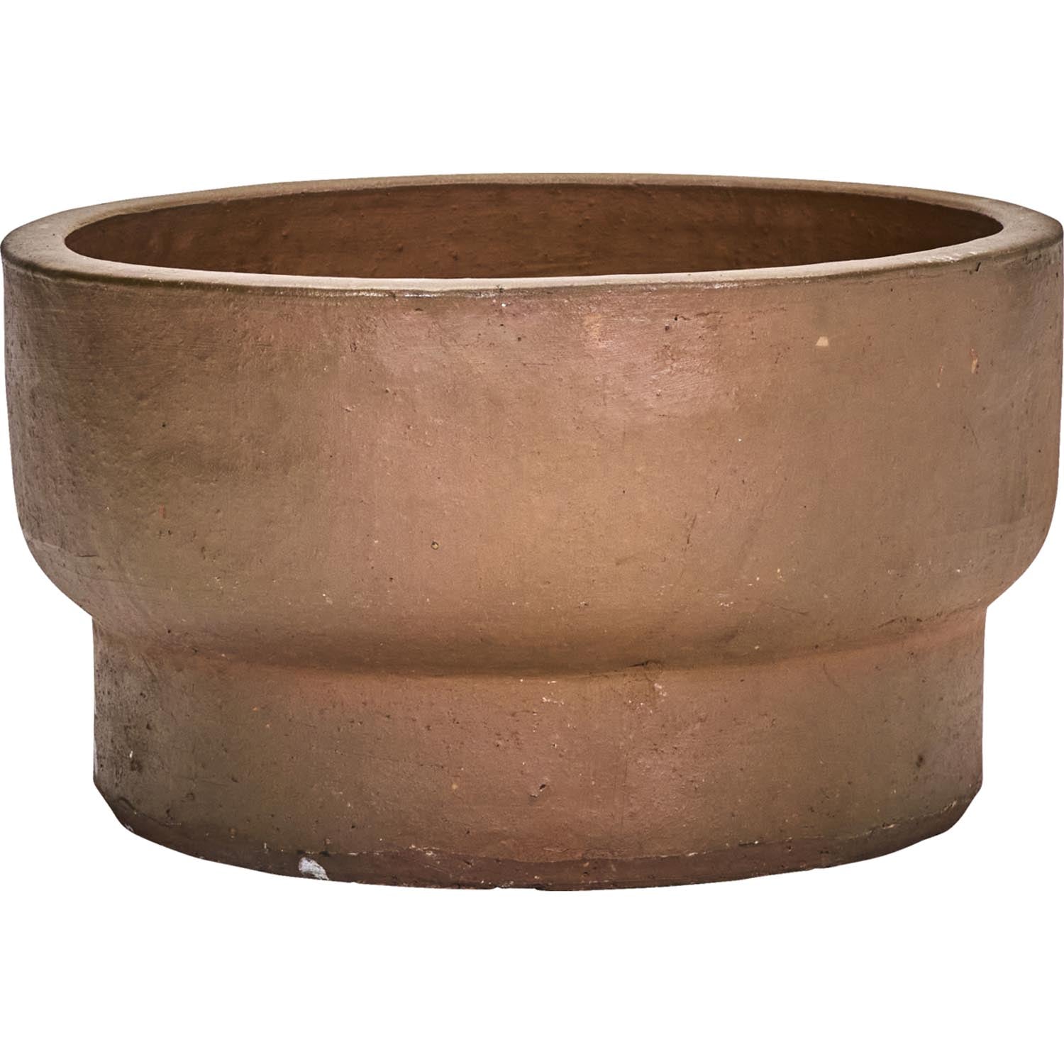 Stilvoller Pflanzentopf in antikem Braun von HDTerra, ideal für Garten und Terrasse, um Ihre Pflanzen stilvoll zu präsentieren.