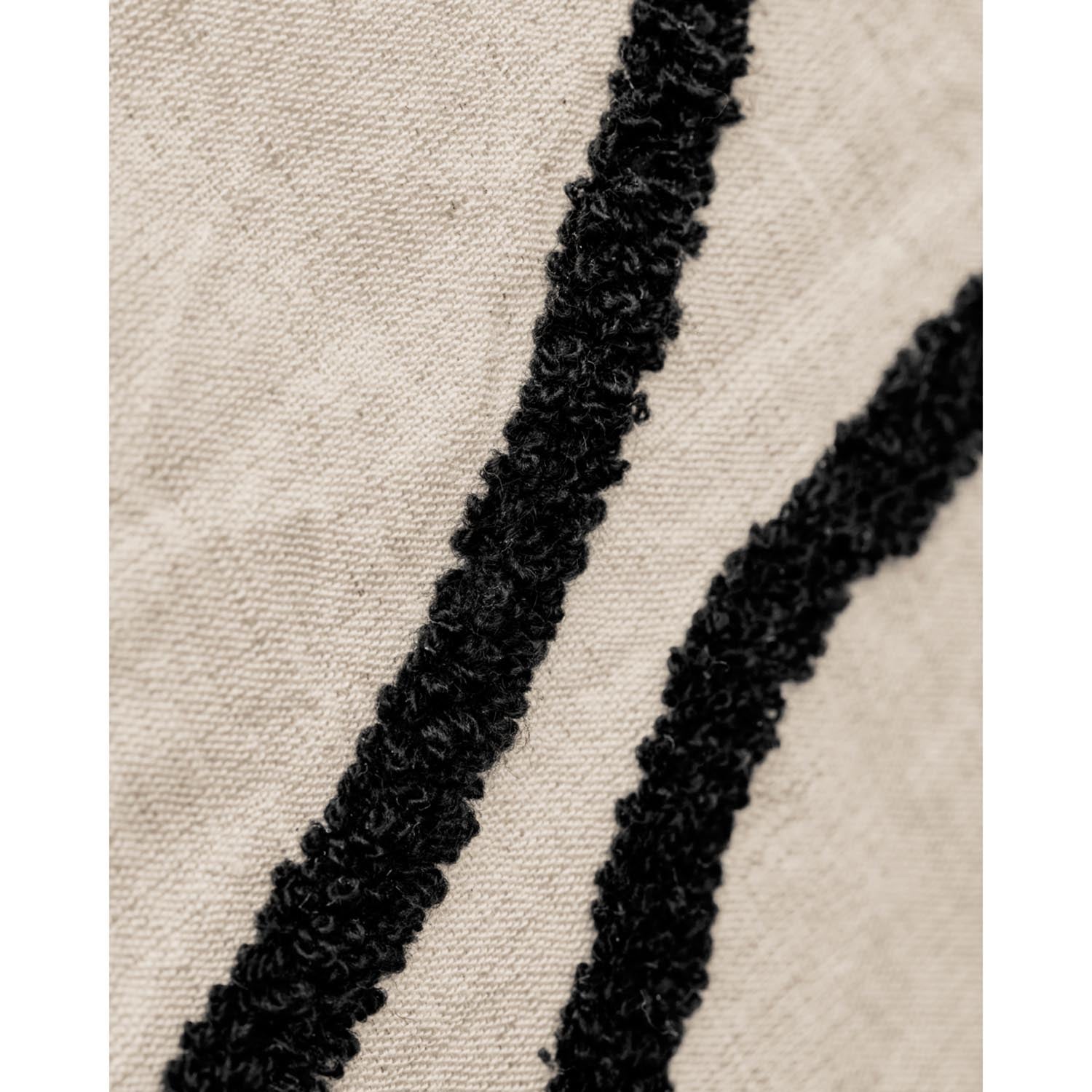 Kissenbezug, HDFly, Schwarz;Off-White in Schwarz, Off-White präsentiert im Onlineshop von KAQTU Design AG. Deko Kissenbezug ist von House Doctor