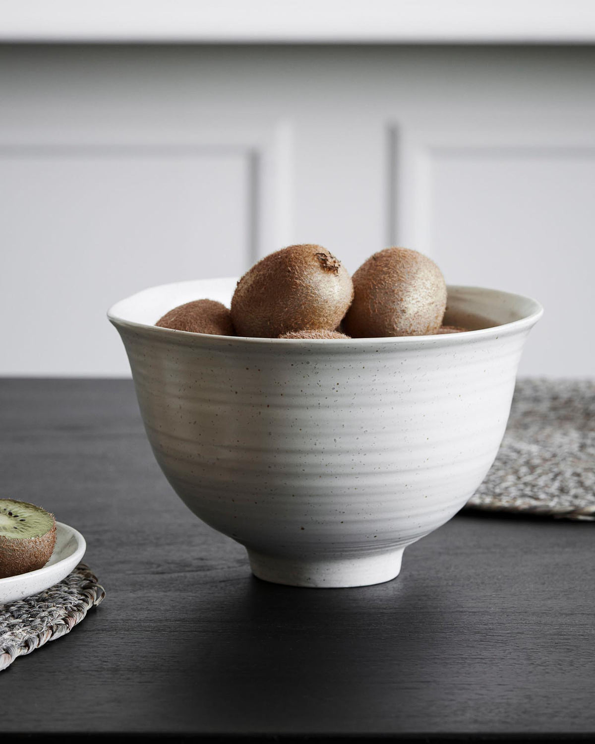 Schüssel, Pion in Grau/ weiß präsentiert im Onlineshop von KAQTU Design AG. Schüssel ist von House Doctor