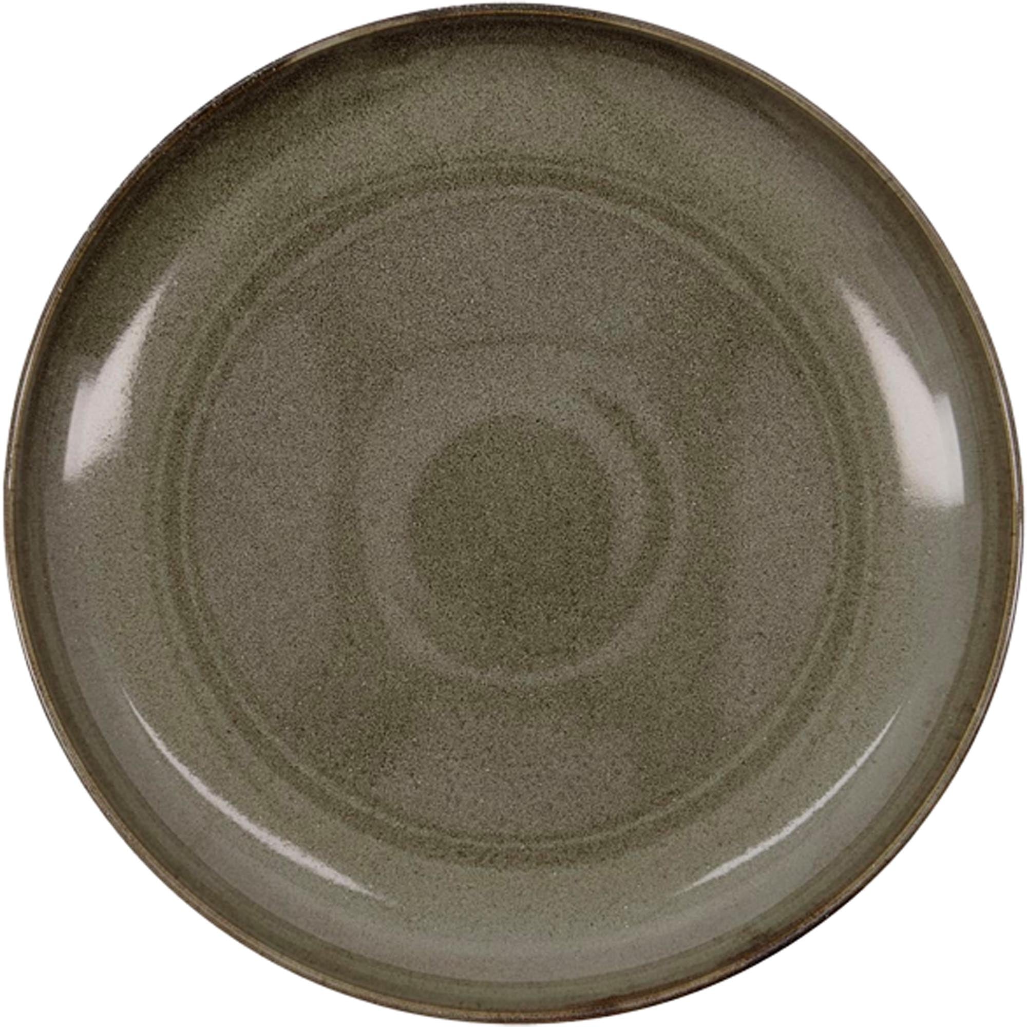 Rustikale Servierschale Lake von House Doctor: graue Glasur, zeitlos elegant, perfekt für Vorspeisen und Kuchen.