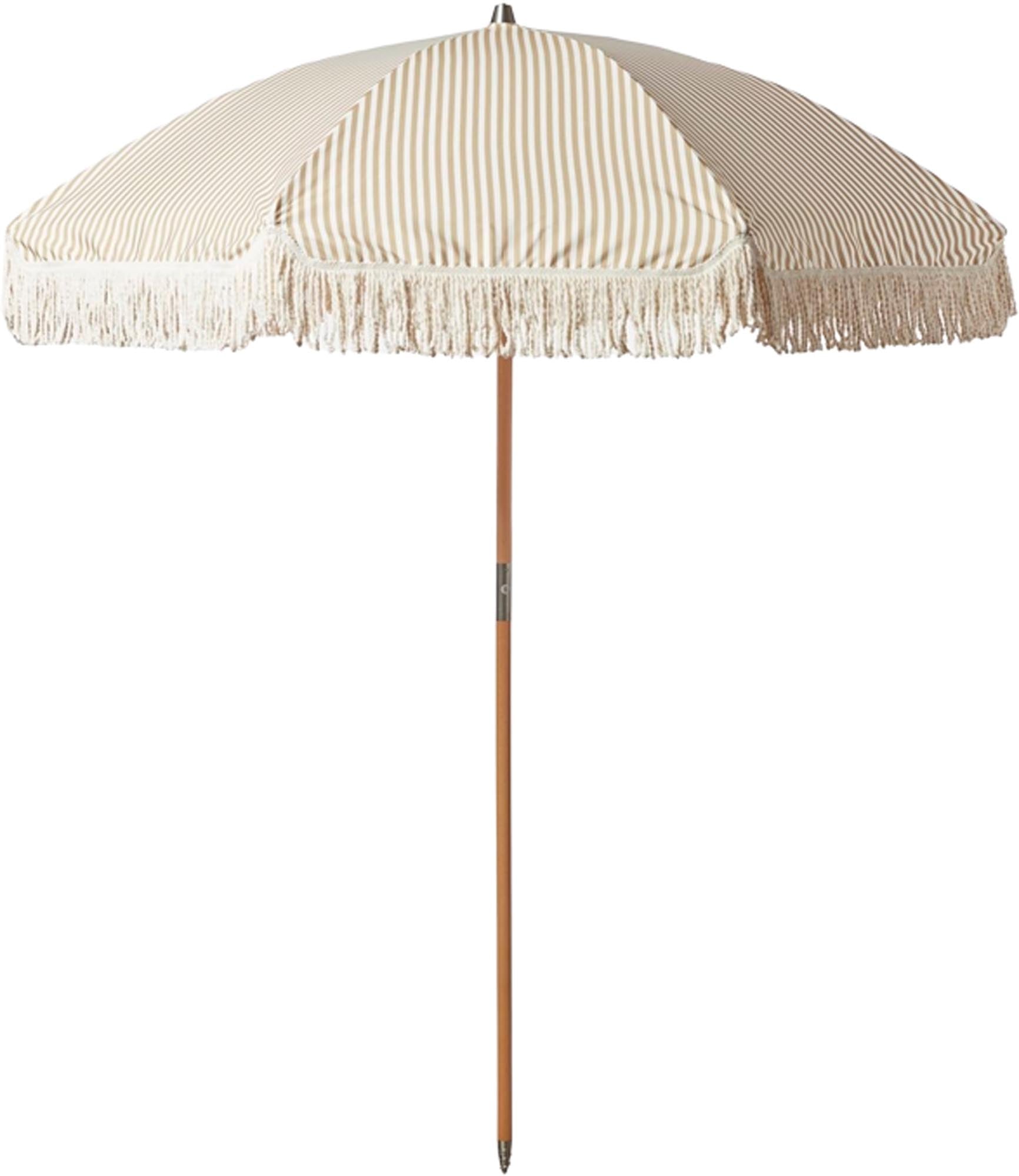 Eleganter Sonnenschirm "Umbra" von House Doctor mit Vintage-Look, ideal für Garten und Terrasse. Praktisch zerlegbar für leichten Transport.