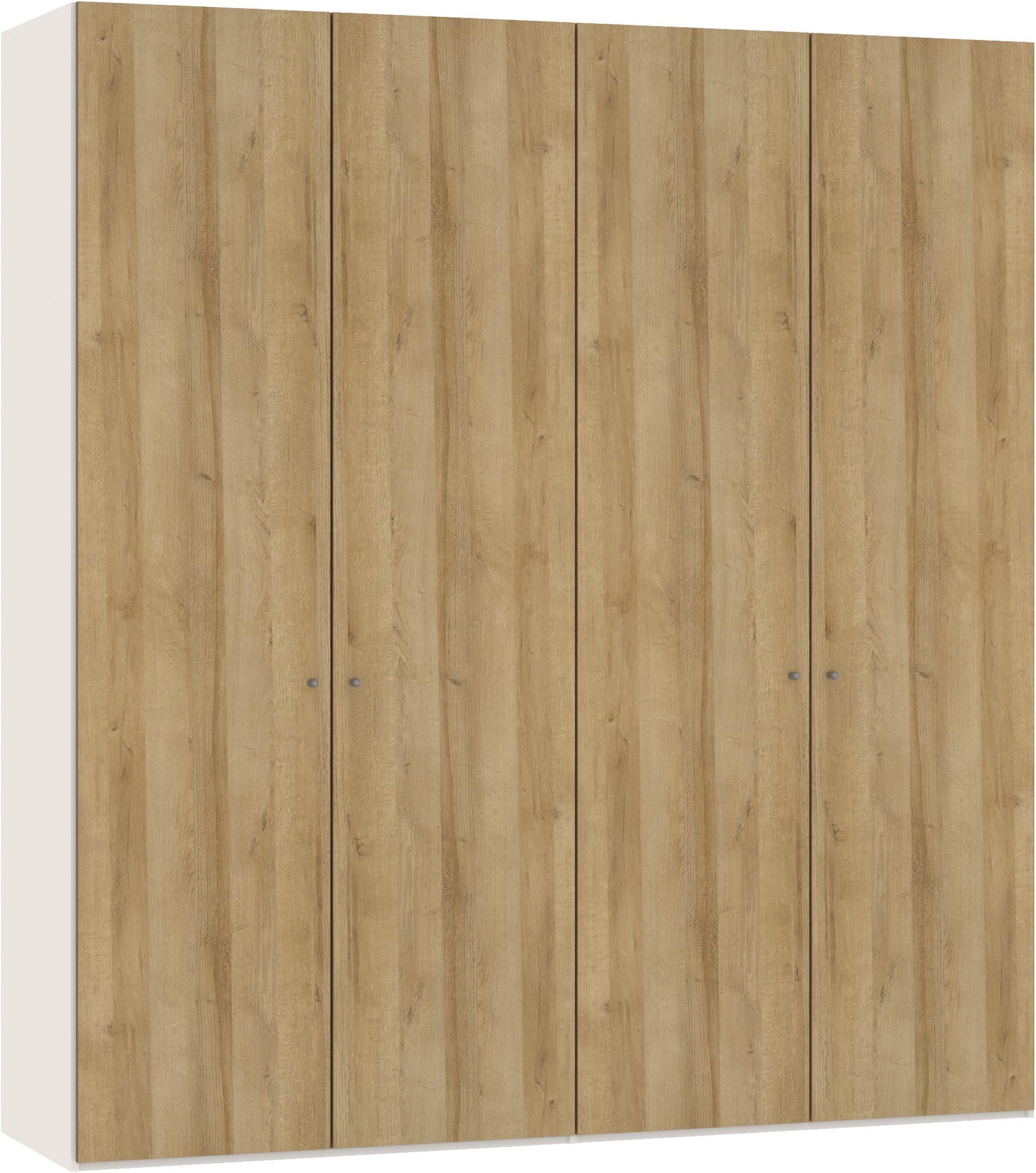Eleganter Jutzler Kleiderschrank aus Eiche mit vier Drehtüren.