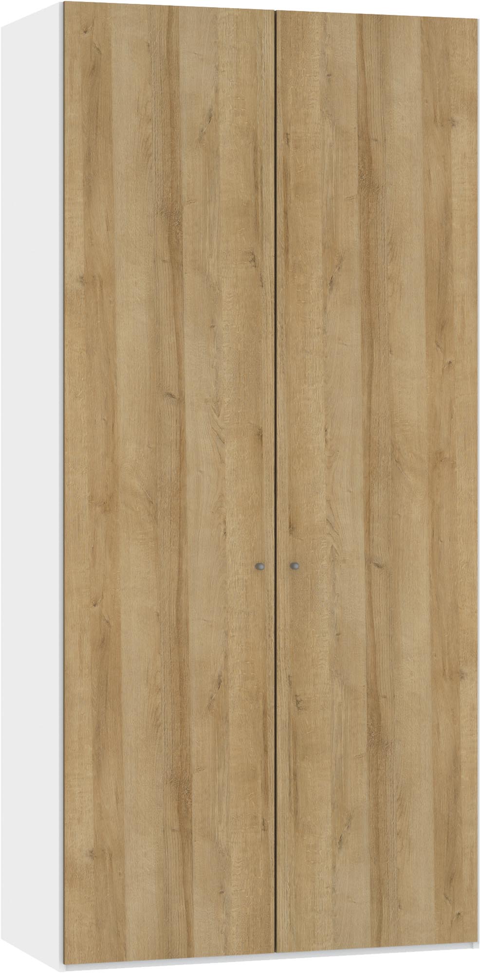 Jutzler Eiche-Drehtürenschrank 2-türig mit vielseitigem Zubehör.