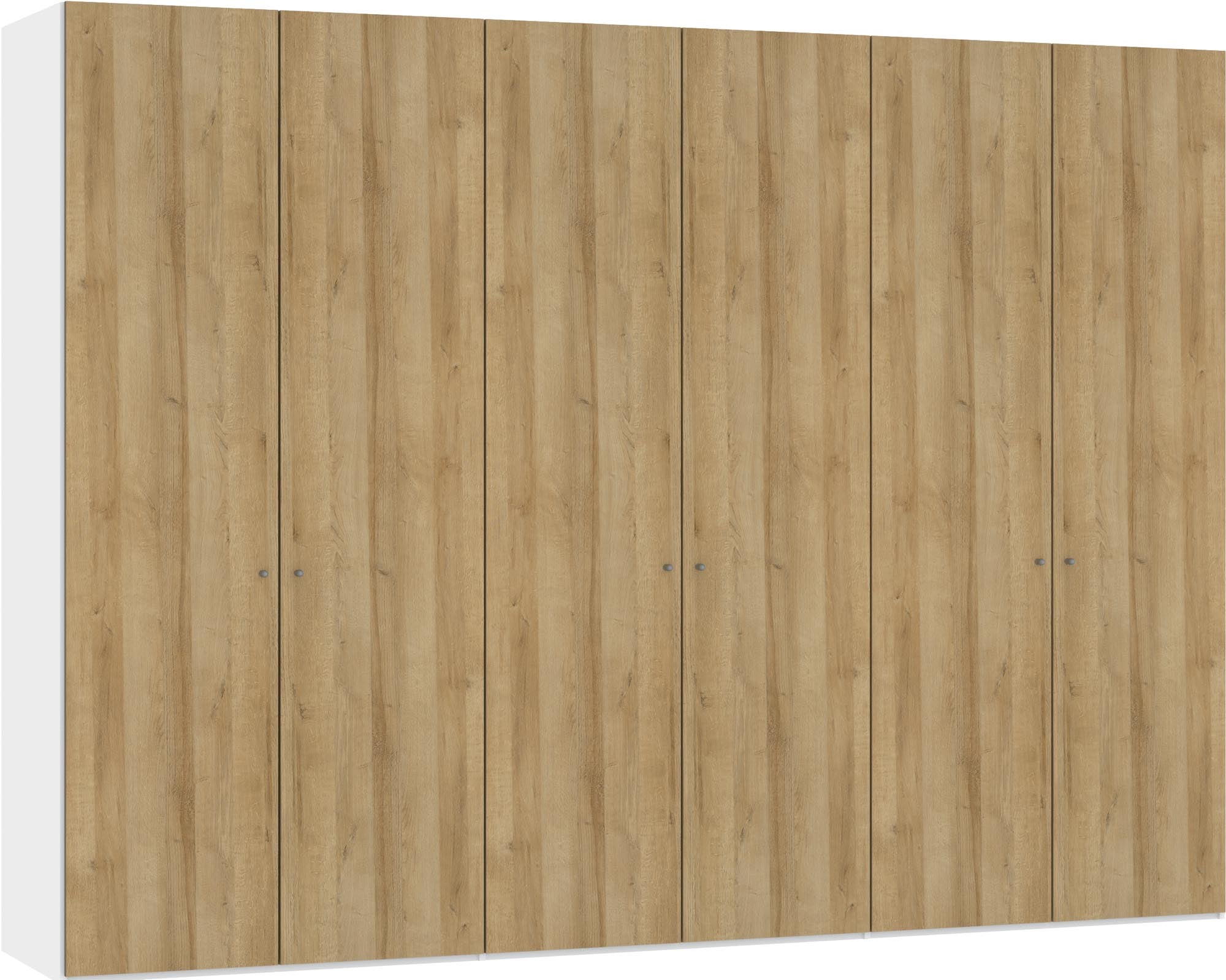 Eleganter 6-türiger Drehtürenschrank aus Eiche von Jutzler. Hochwertige Verarbeitung und individuelle Innenraumgestaltung für stilvolle Ordnung.