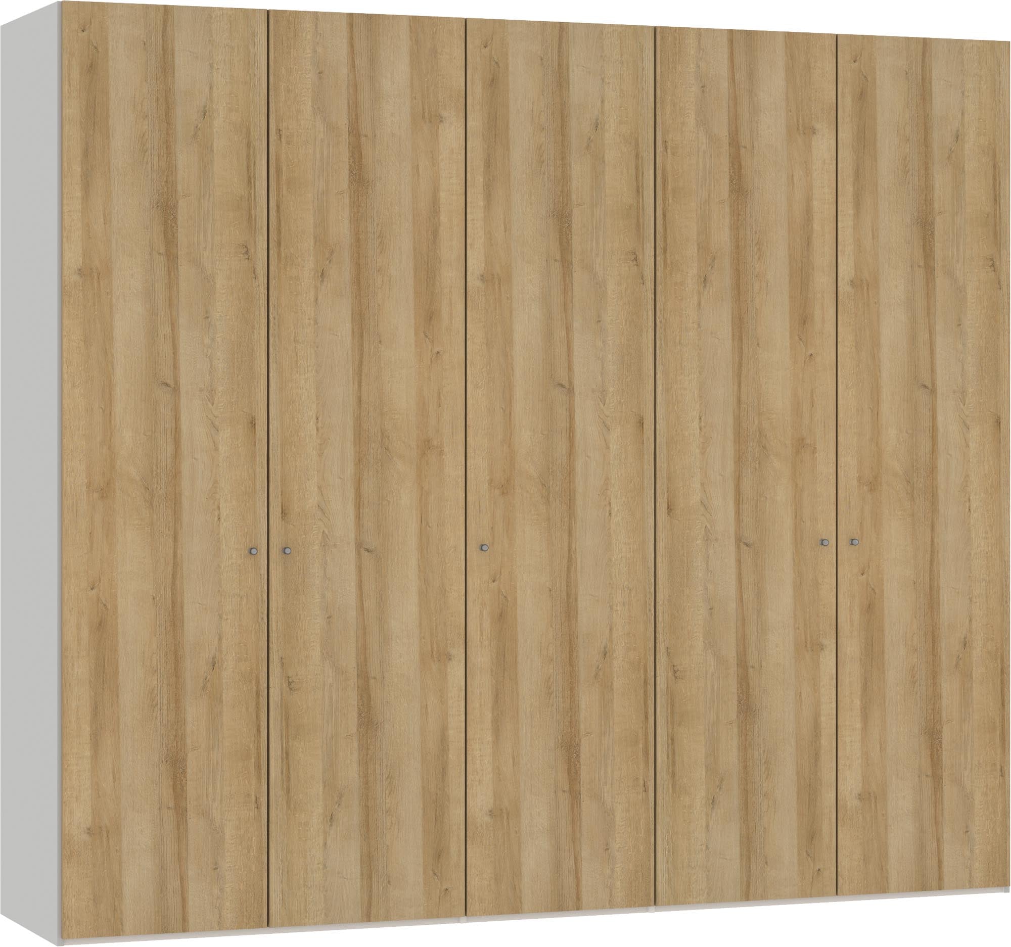 Eleganter 5-türiger Eiche-Schrank von Jutzler mit praktischem Zubehör.