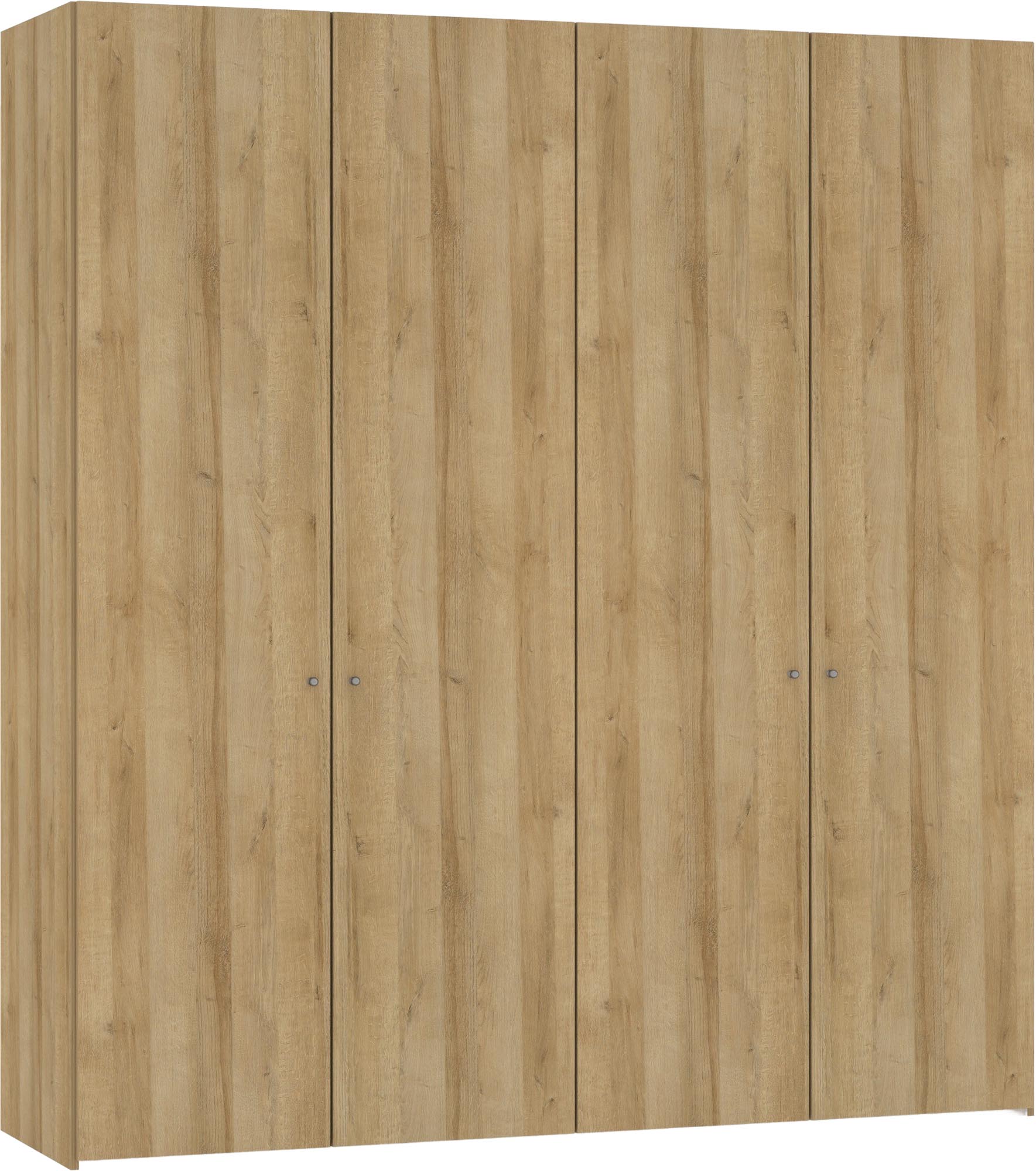 Eleganter Jutzler Eiche-Schrank 4-türig mit praktischem Zubehör.