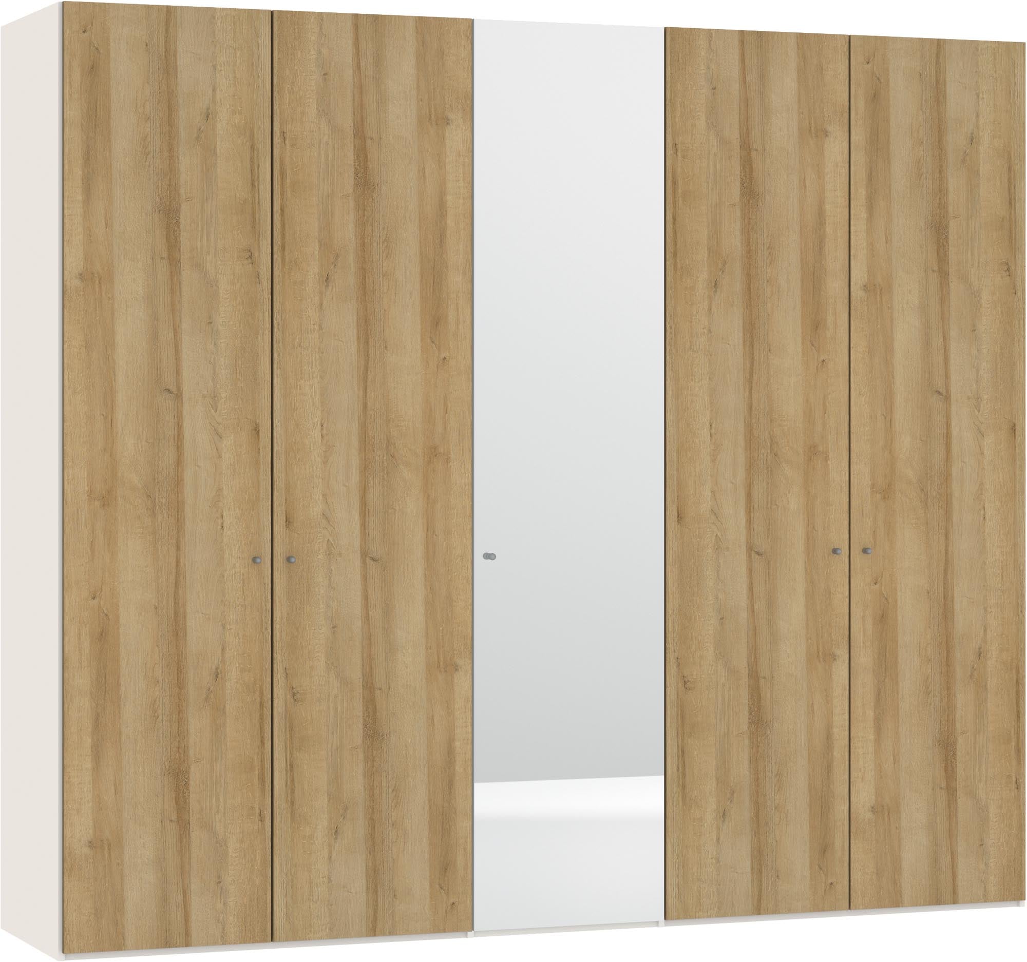 Geräumiger Jutzler Schrank in Eiche mit Spiegel und Zubehör.