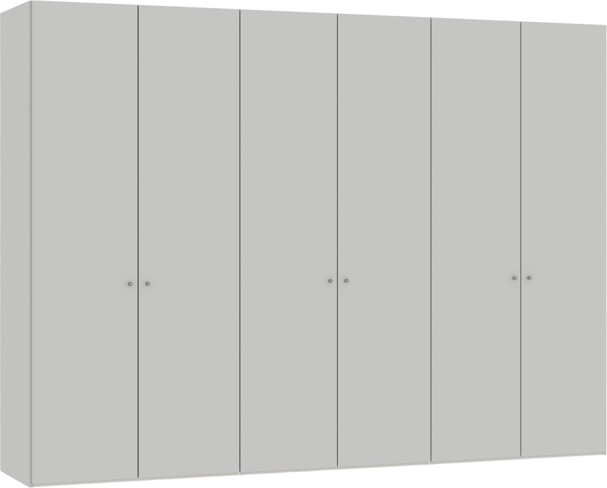 Geräumiger Jutzler 6-Türer in Hellgrau mit praktischem Zubehör.