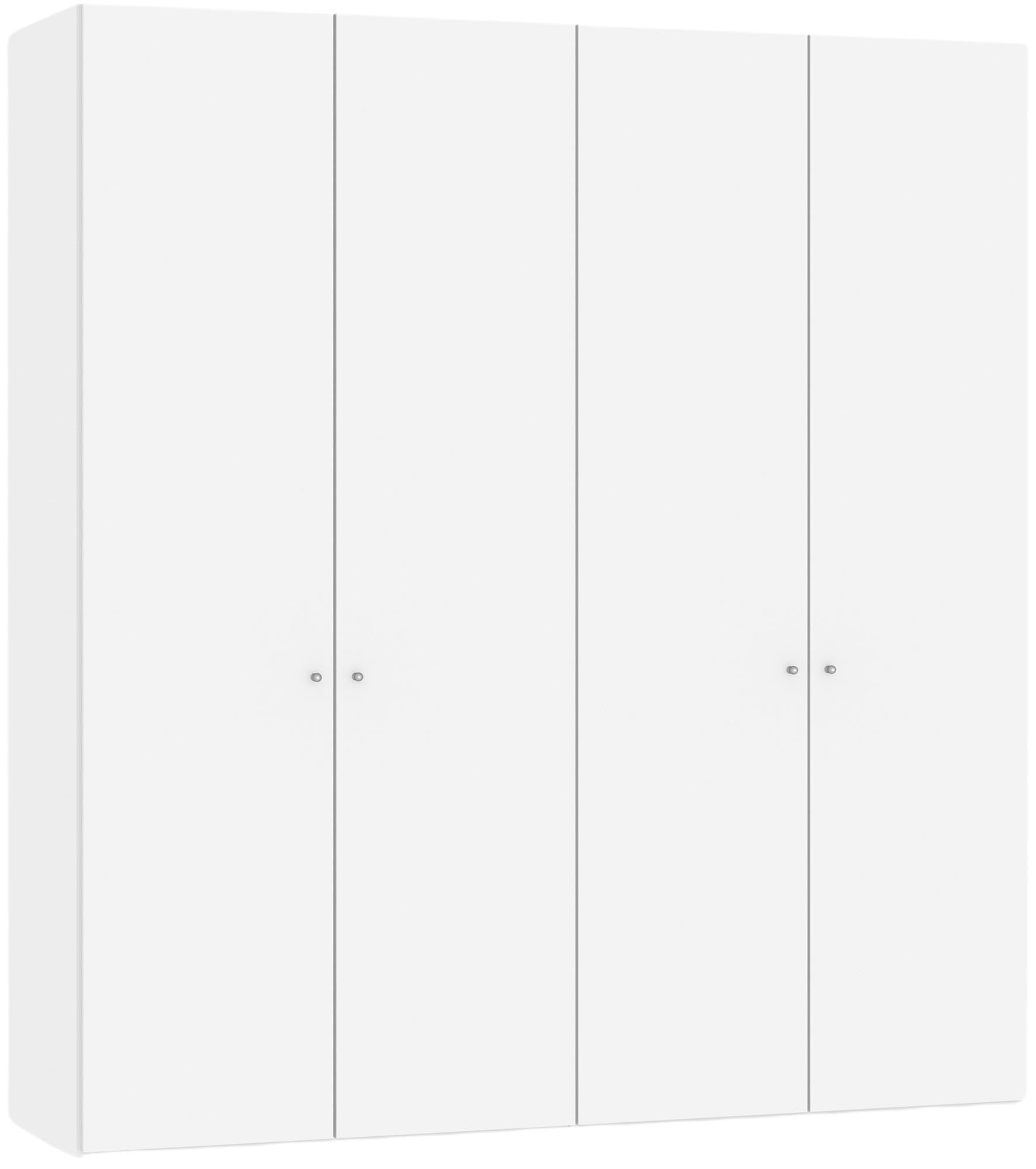 Jutzler 4-türiger Drehtürenschrank in Premiumweiss für stilvolle Ordnung.