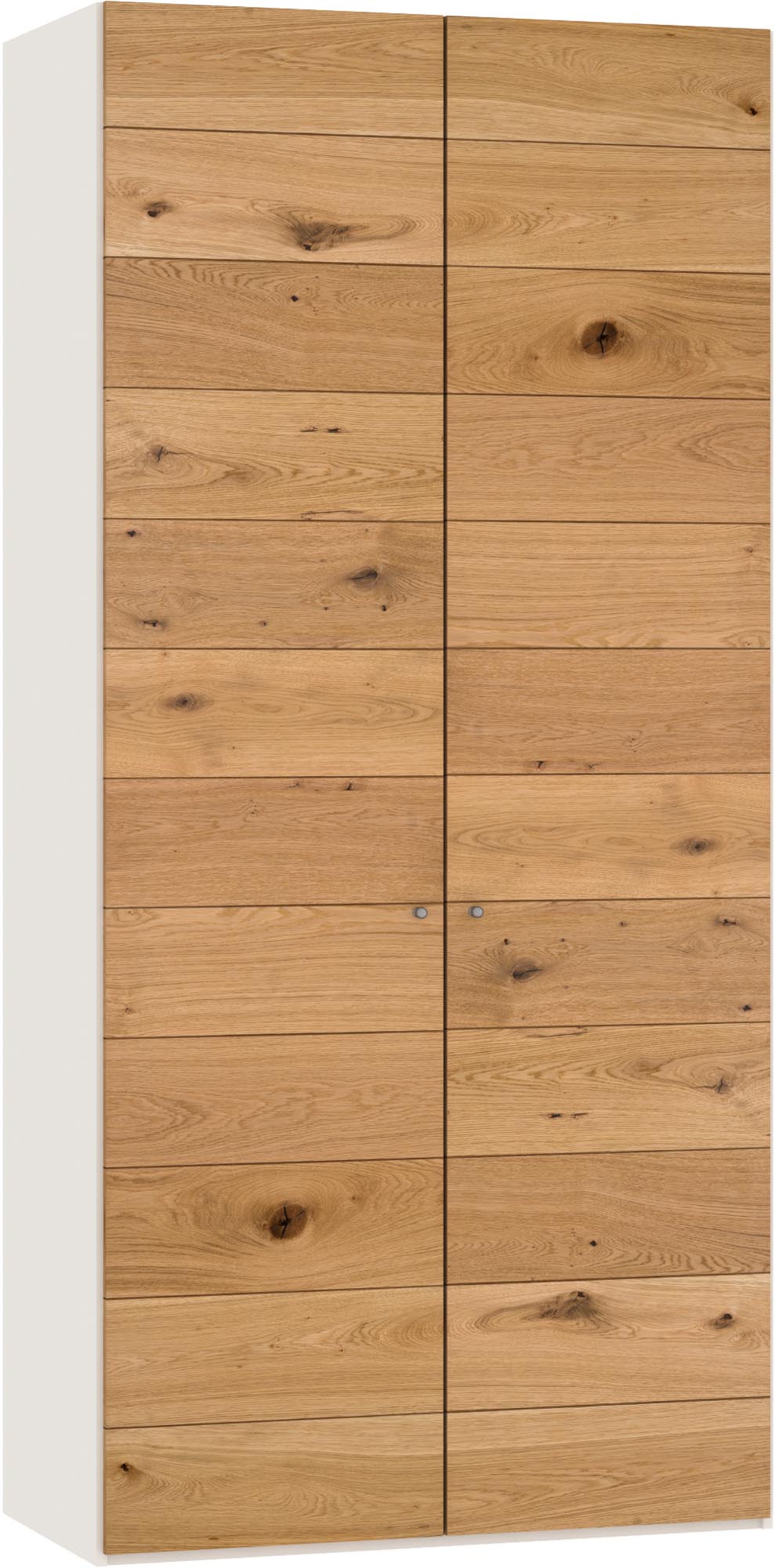 Stilvoller Jutzler Schrank aus Wildeiche, 2 Türen, inkl. Zubehör.