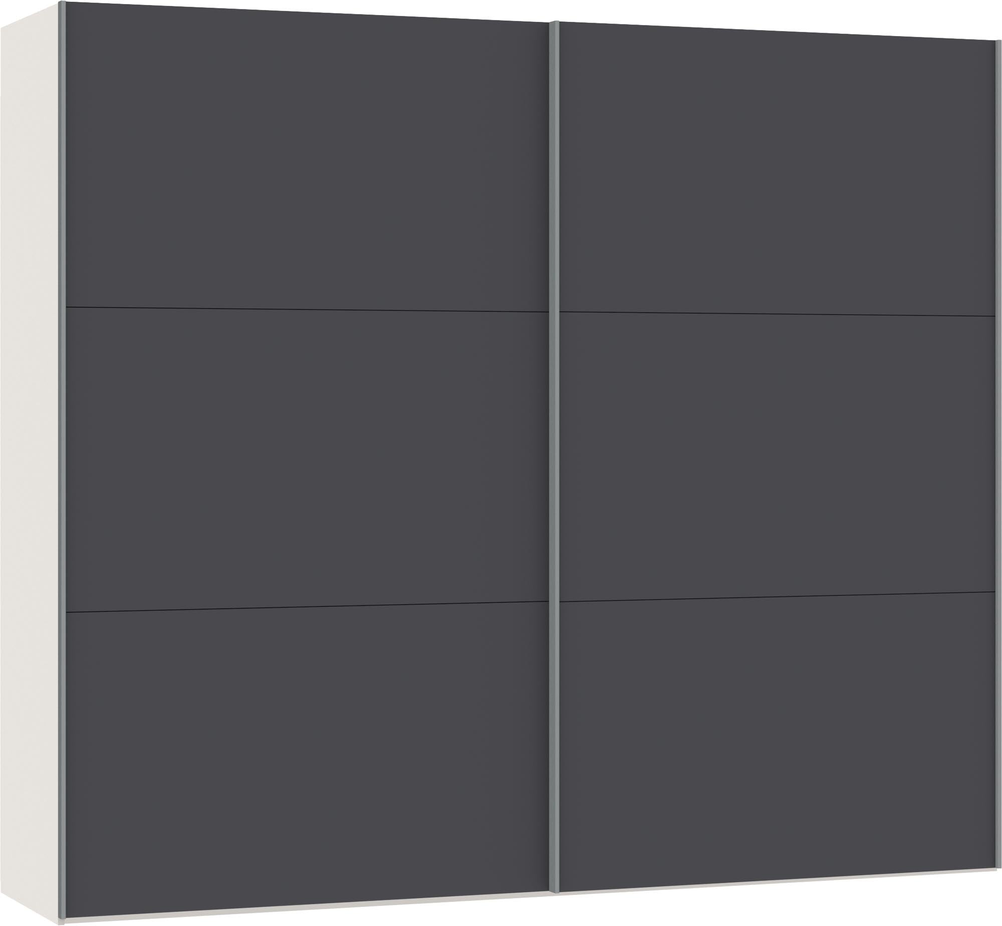 Eleganter Jutzler Schrank M Anthrazit mit praktischem Zubehör.