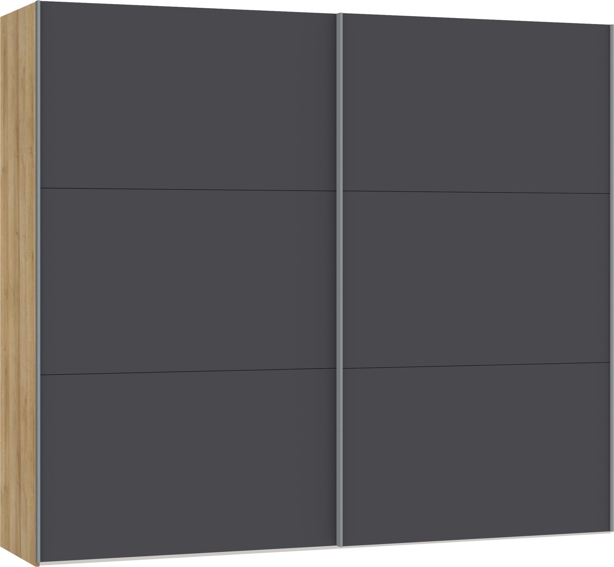 Stilvoller Jutzler Schrank M Anthrazit mit vielseitigem Zubehör.