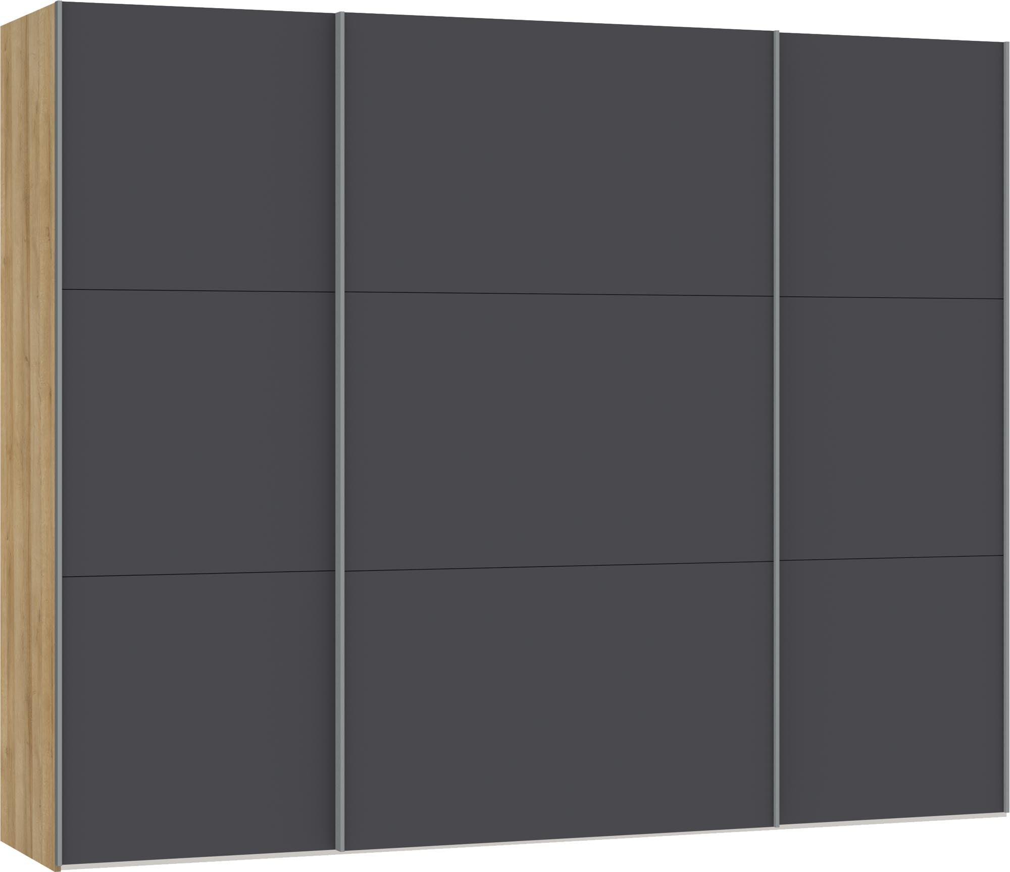 Moderner Jutzler Schrank L Anthrazit mit vielseitigem Zubehör.