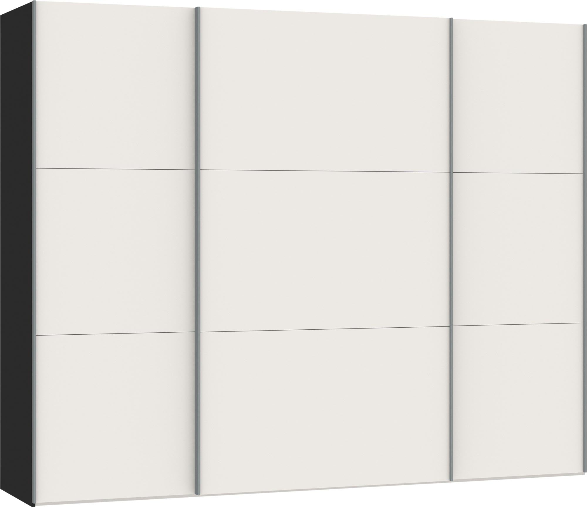 Eleganter Schwebetürenschrank in Cremeweiss von Jutzler, vielseitig konfigurierbar, mit hochwertigem Zubehör und stabiler Bauweise.