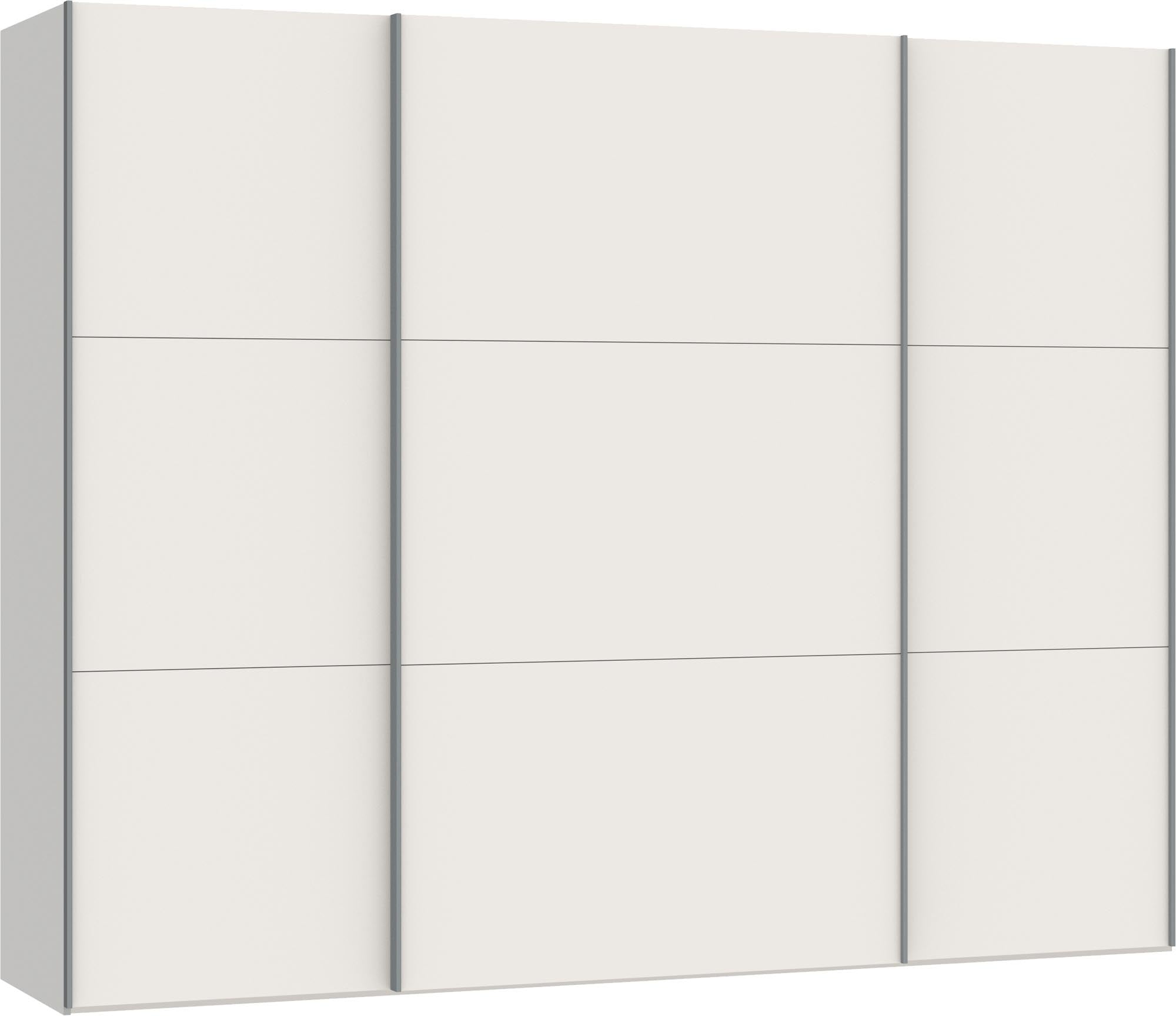 Jutzler Schwebetürenschrank L: Zeitloses Design in Cremeweiss.