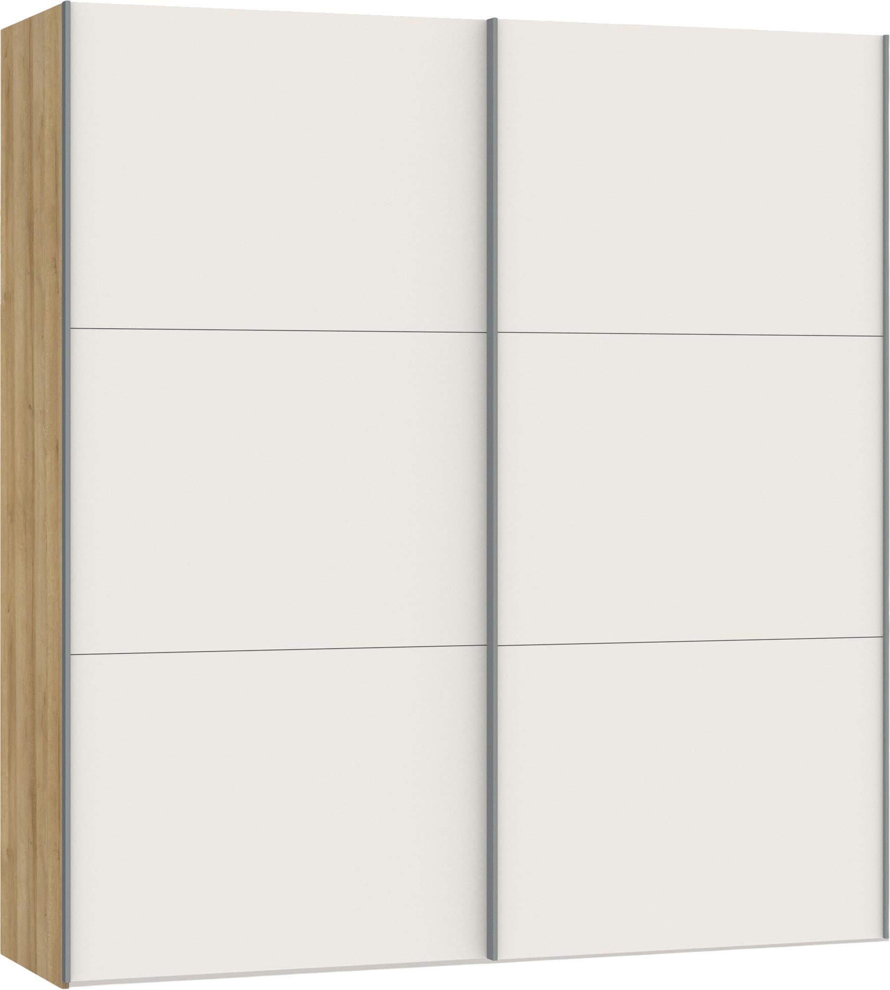 Jutzler Schwebetürenschrank XS Cremeweiss inkl. Zubehör, stilvoll.