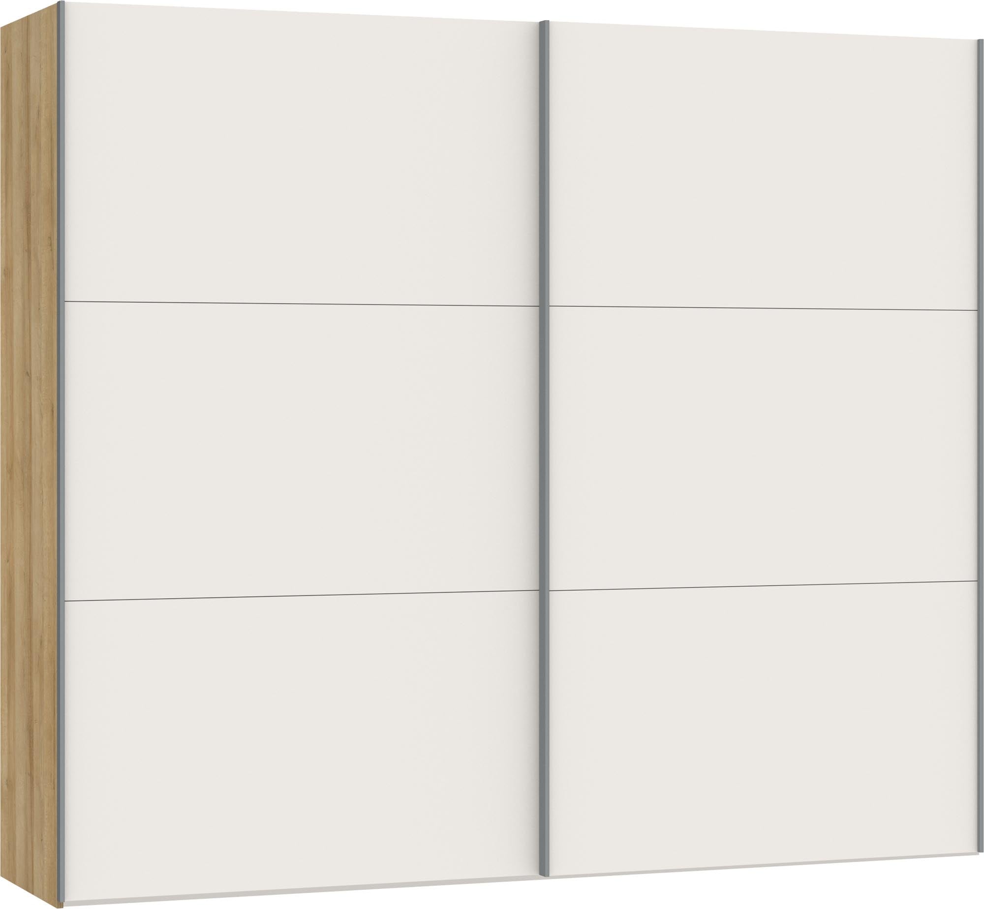 Eleganter Schwebetürenschrank M in Cremeweiss von Jutzler.