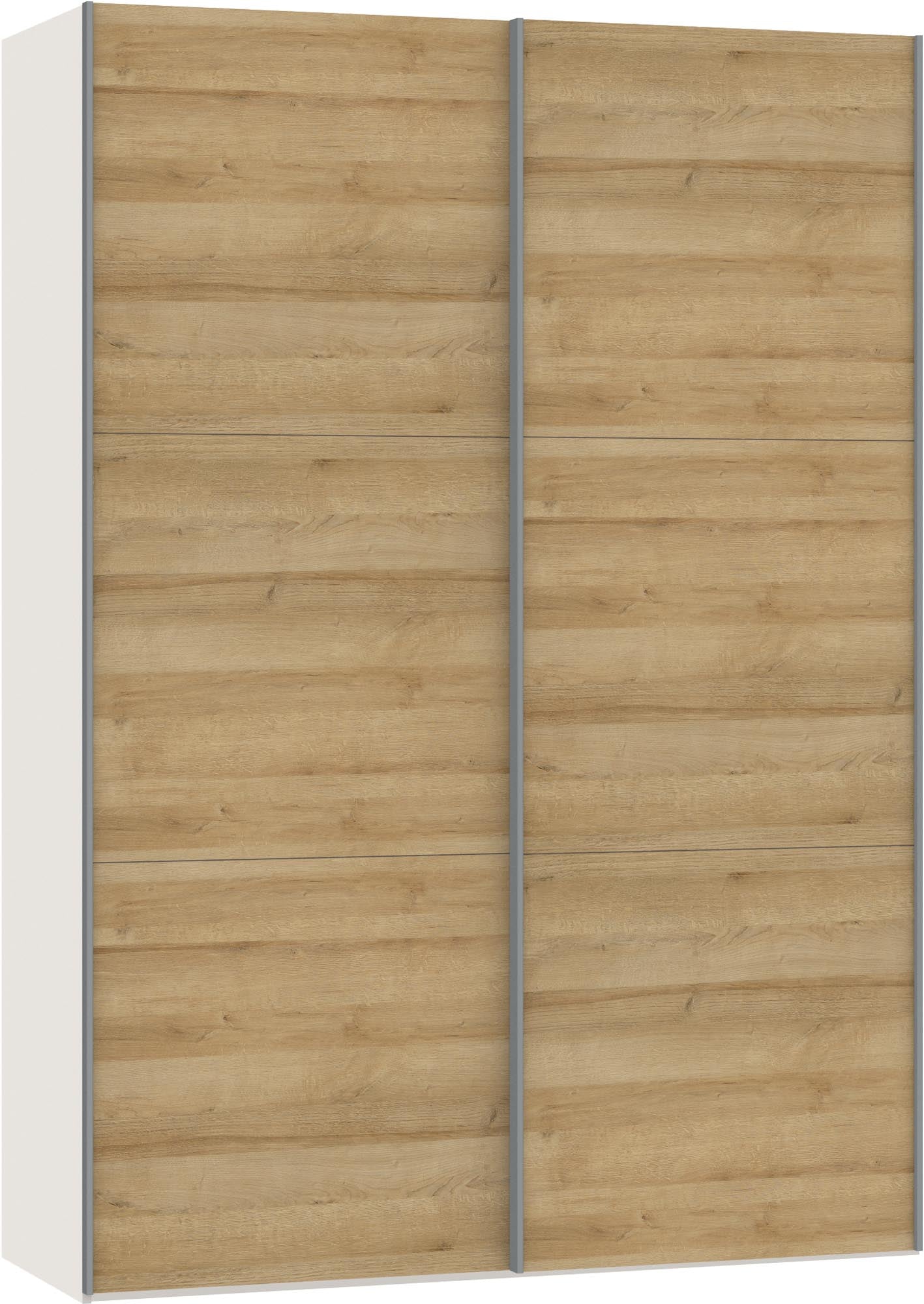 Stilvoller Jutzler Schwebetürenschrank XXS Eiche mit Zubehör.