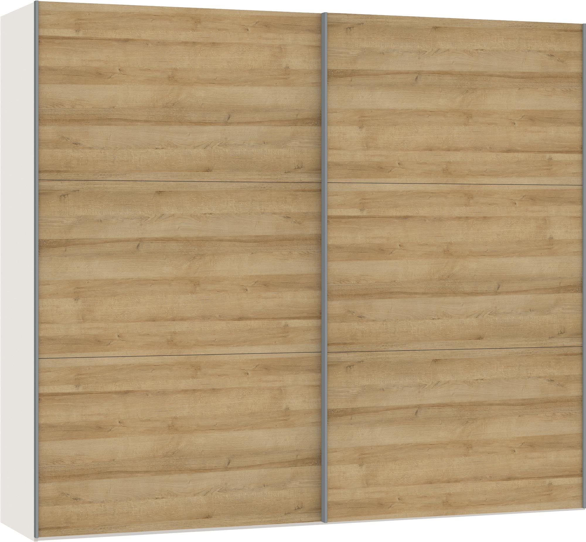 Eleganter Schwebetürenschrank aus Eiche von Jutzler, kombiniert modernes Design mit praktischer Aufbewahrungslösung.