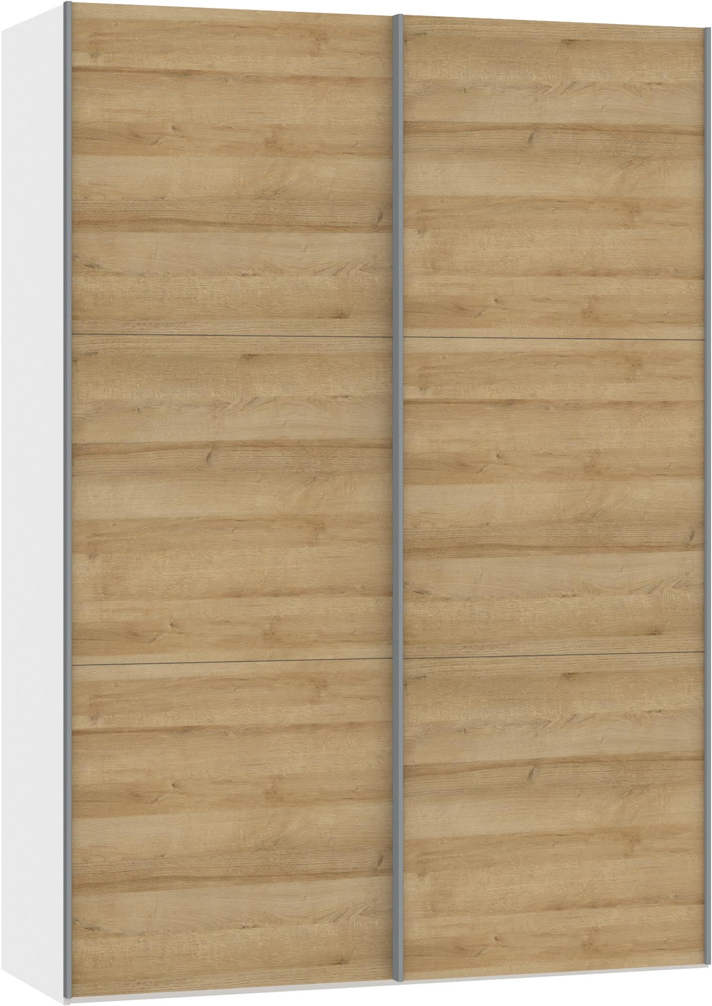 Jutzler Schwebetürenschrank XXS: Kompakter Eichen-Look für Ihr Heim.
