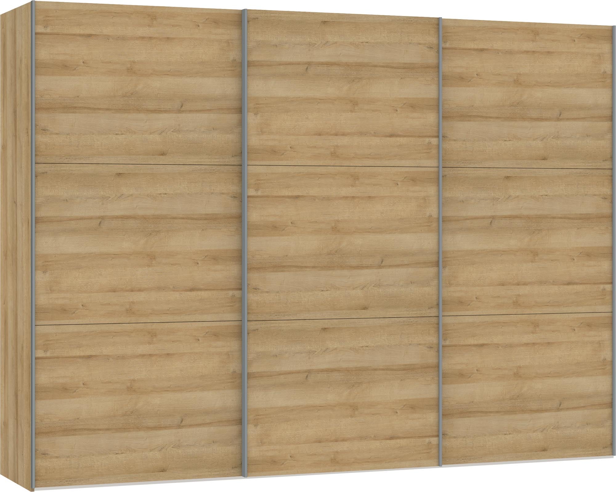Eleganter Jutzler Schwebetürenschrank XL Eiche mit Zubehör-Optionen.