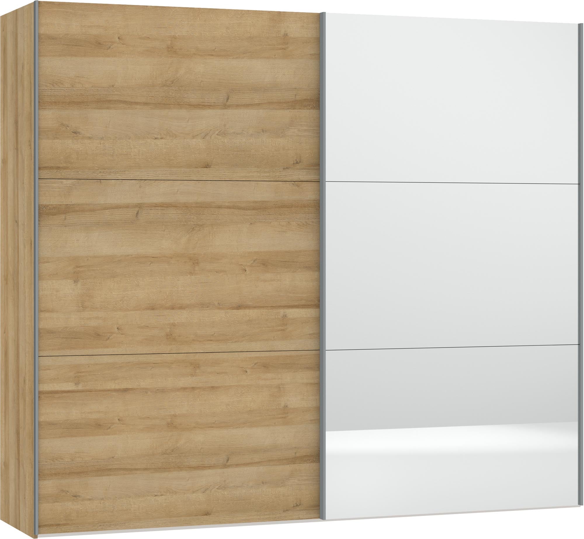 Jutzler Schwebetürenschrank M: Eiche & Spiegel für stilvolle Räume.