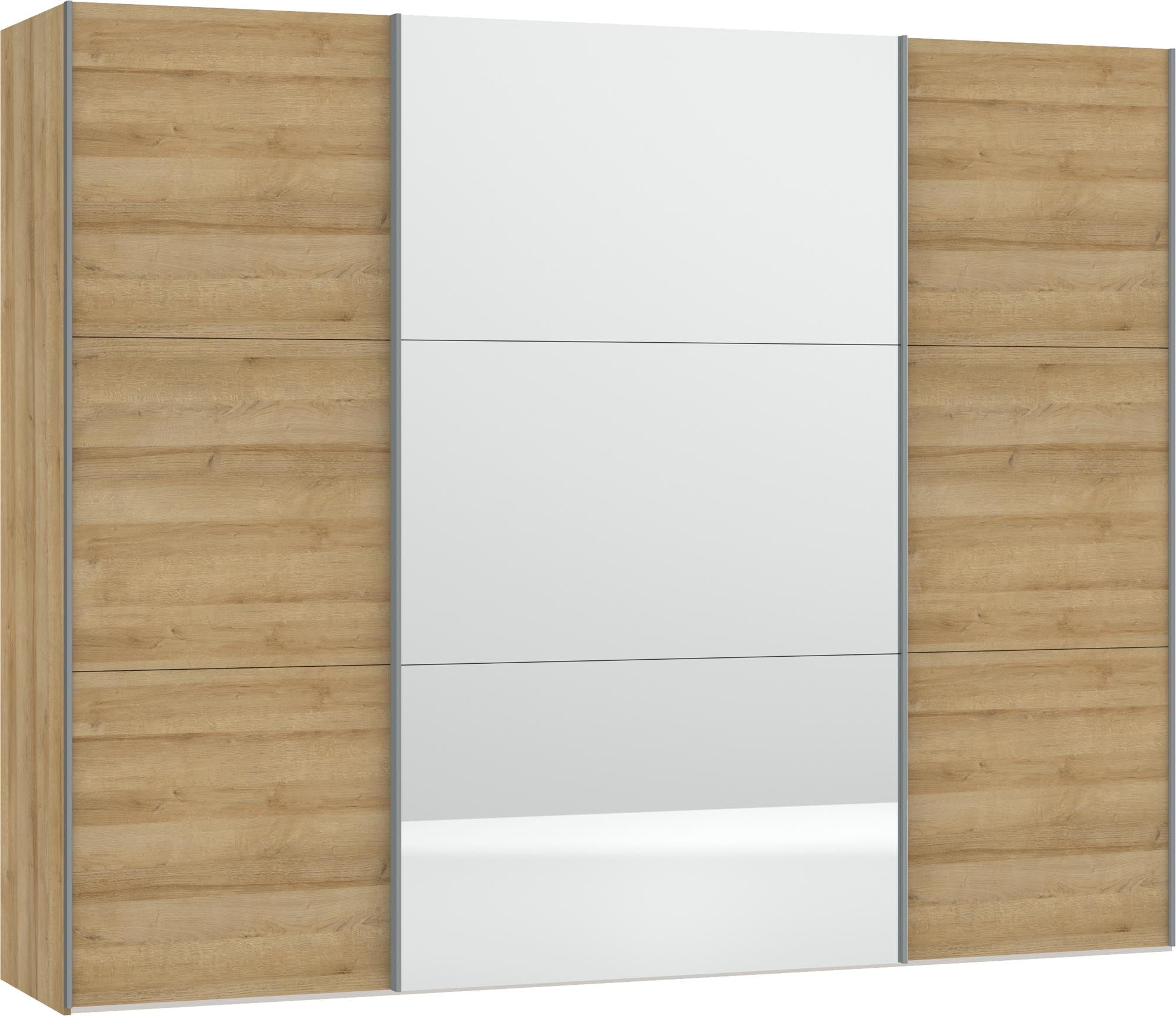 Jutzler Schwebetürenschrank L: Eiche & Spiegel für stilvolle Ordnung.