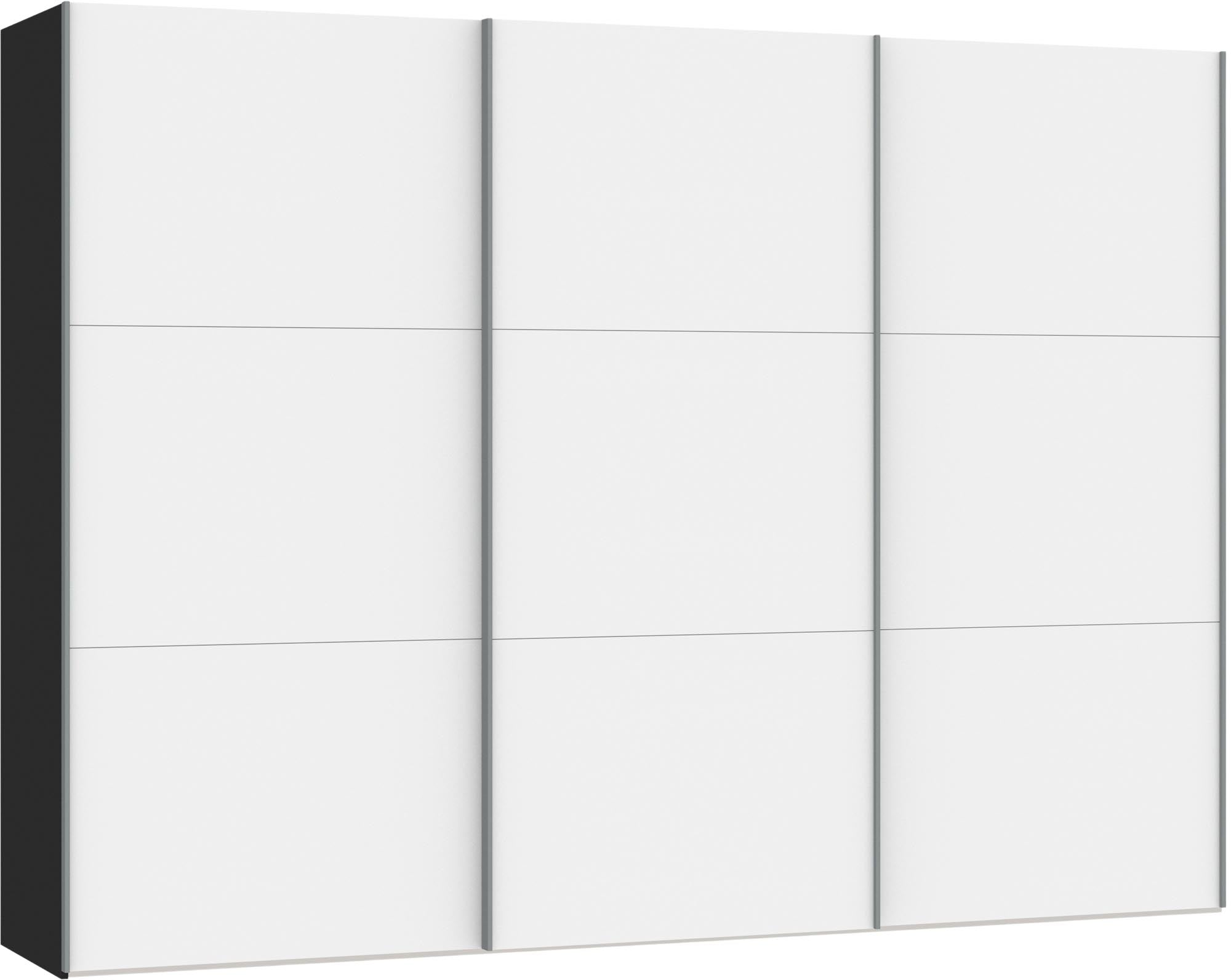 Eleganter Schwebetürenschrank XL in Premiumweiss von Jutzler: Funktionalität trifft auf stilvolles Design, individuell konfigurierbar.