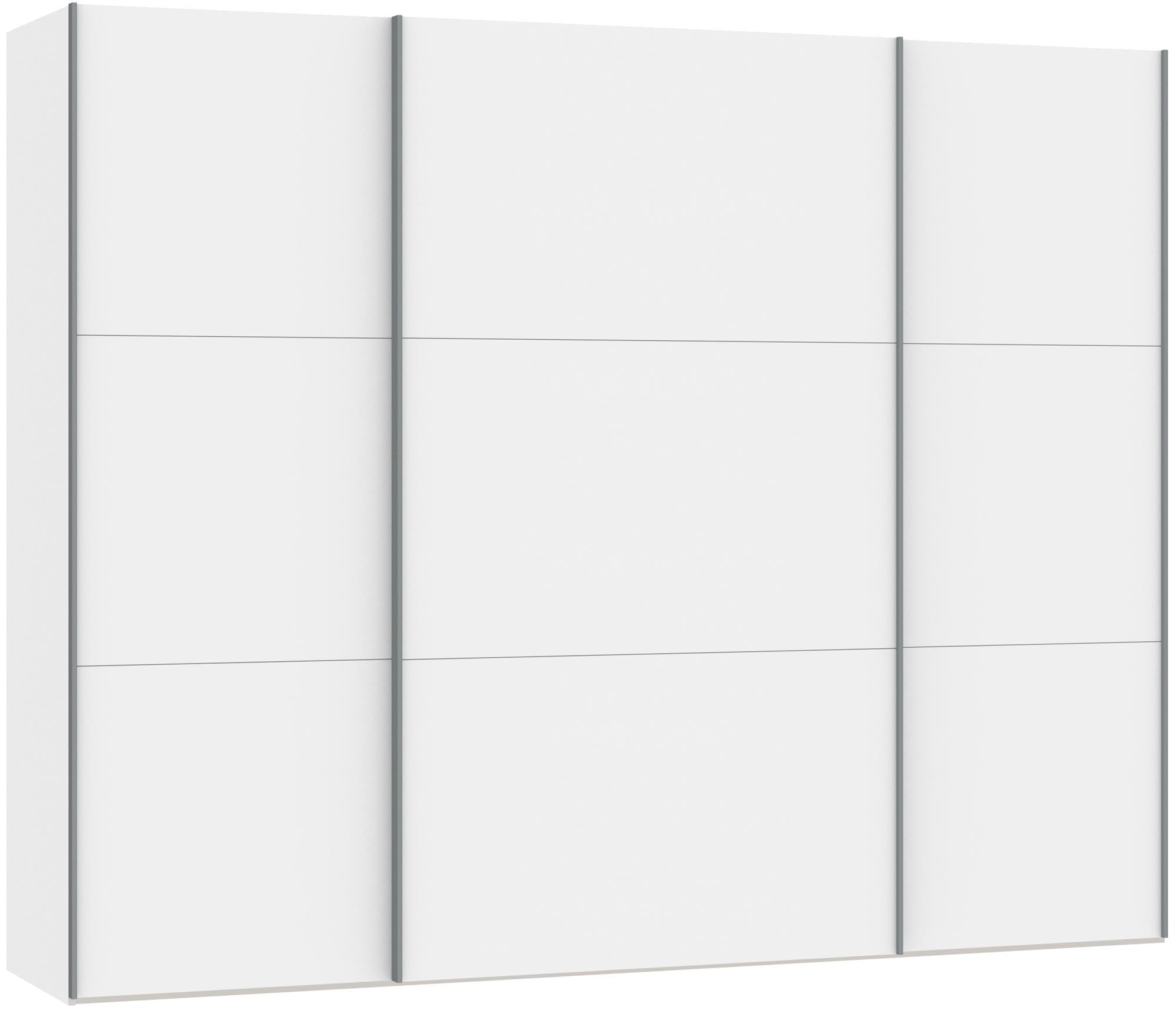 Jutzler Schwebetürenschrank L: Premiumweiss, inkl. Zubehör, modern.