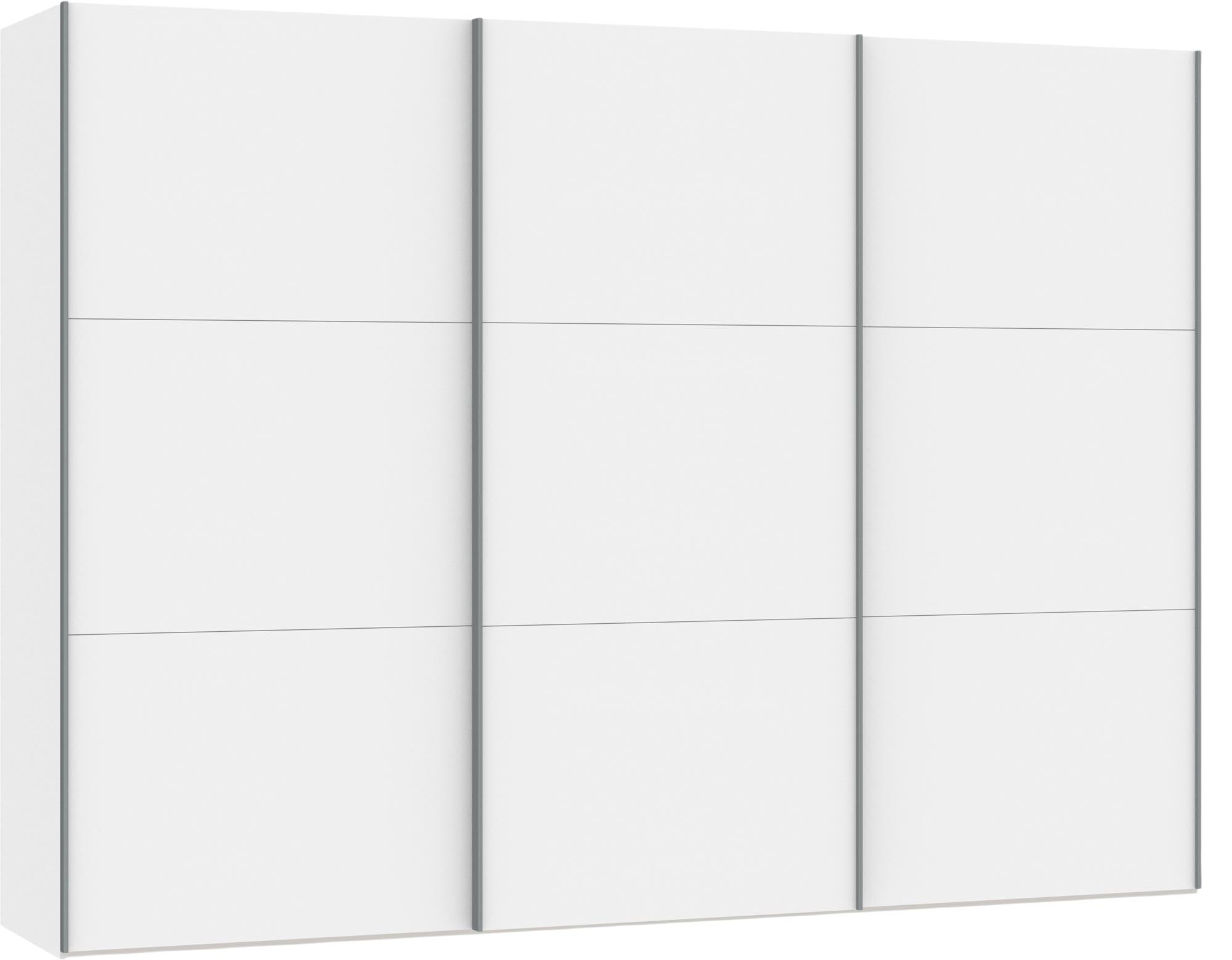 Geräumiger Jutzler Schrank in Weiss mit vielseitigem Zubehör.