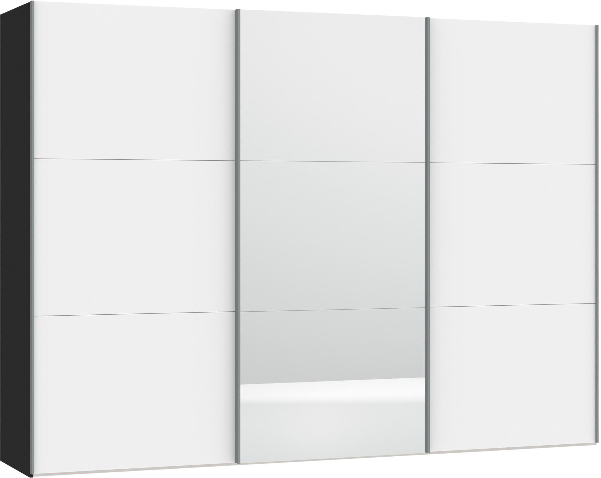 Eleganter Jutzler Schrank: Weiss, Spiegel, Zubehör, XL Design.