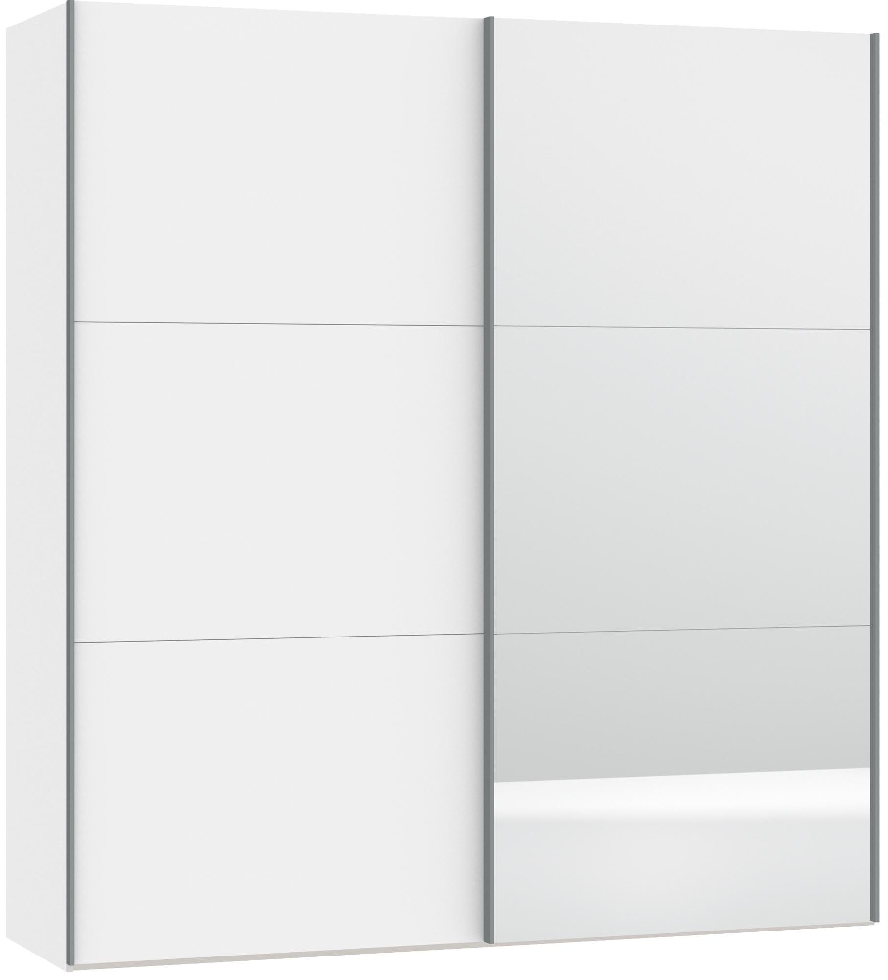 Jutzler XS Schrank: Premiumweiss, Spiegel, Zubehör, stilvoll & modern.