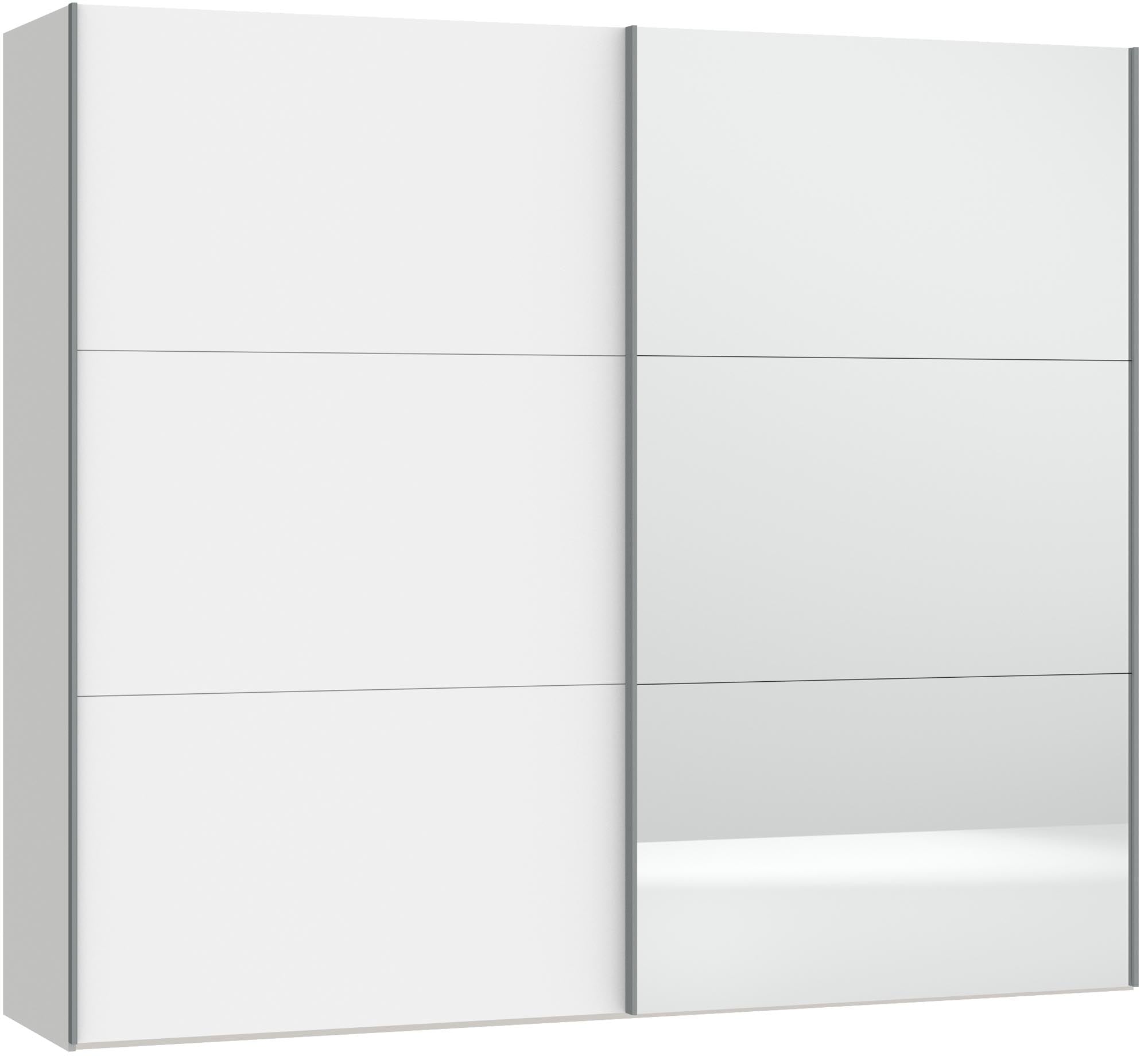 Stilvoller Jutzler Schrank in Weiss mit Spiegel für modernes Wohnen.