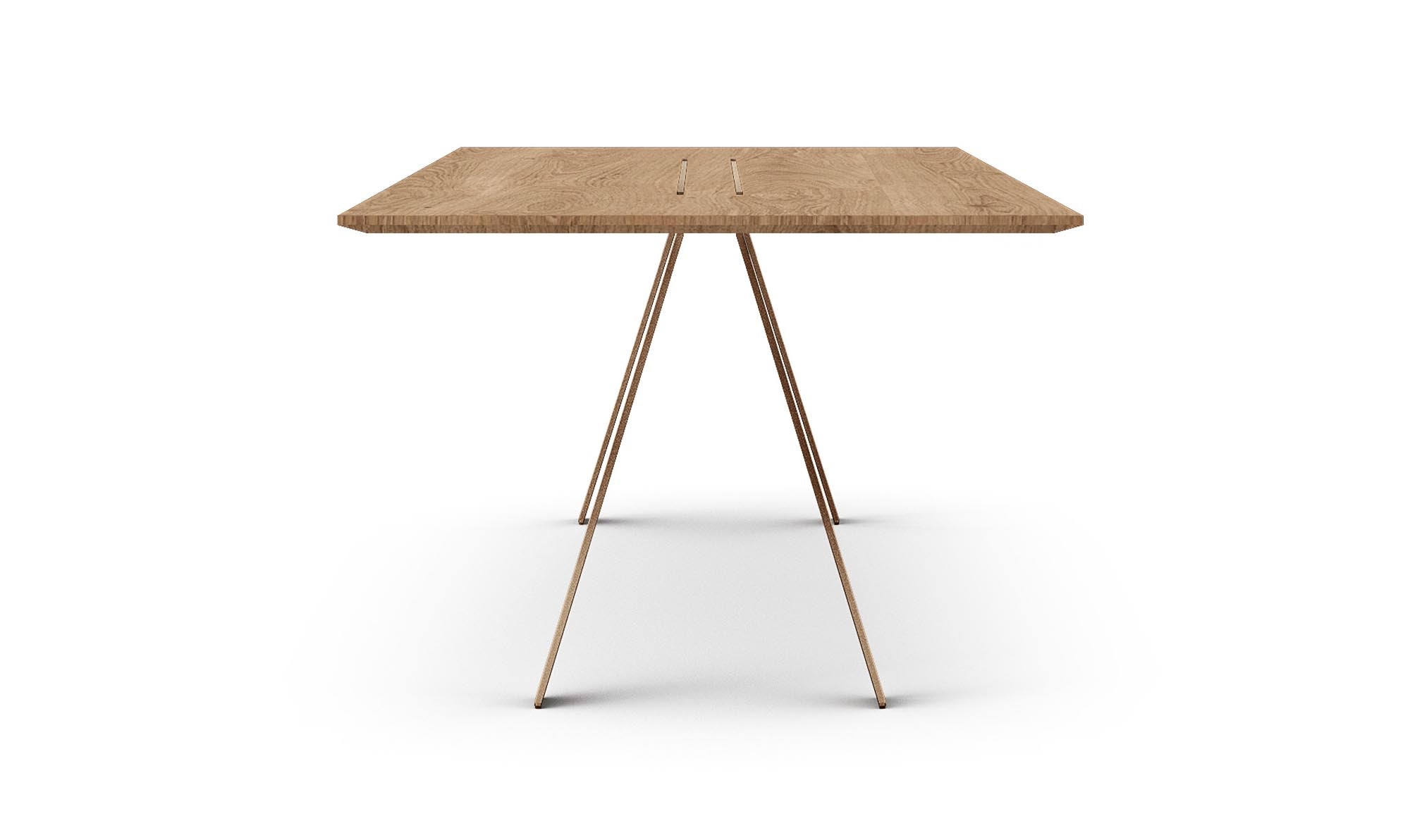 Entdecken Sie den Airblade Tisch in Bronze von Mobimex – stilvolles Design und praktische Nutzung für Ihr modernes Büro.