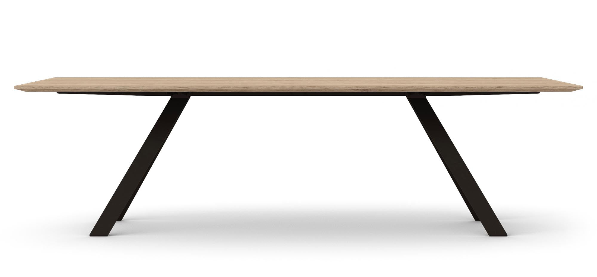 Entdecken Sie den eleganten Airblade Tisch black von Mobimex: Hochwertige Eiche trifft auf markante Metallakzente für ein modernes Wohnambiente.