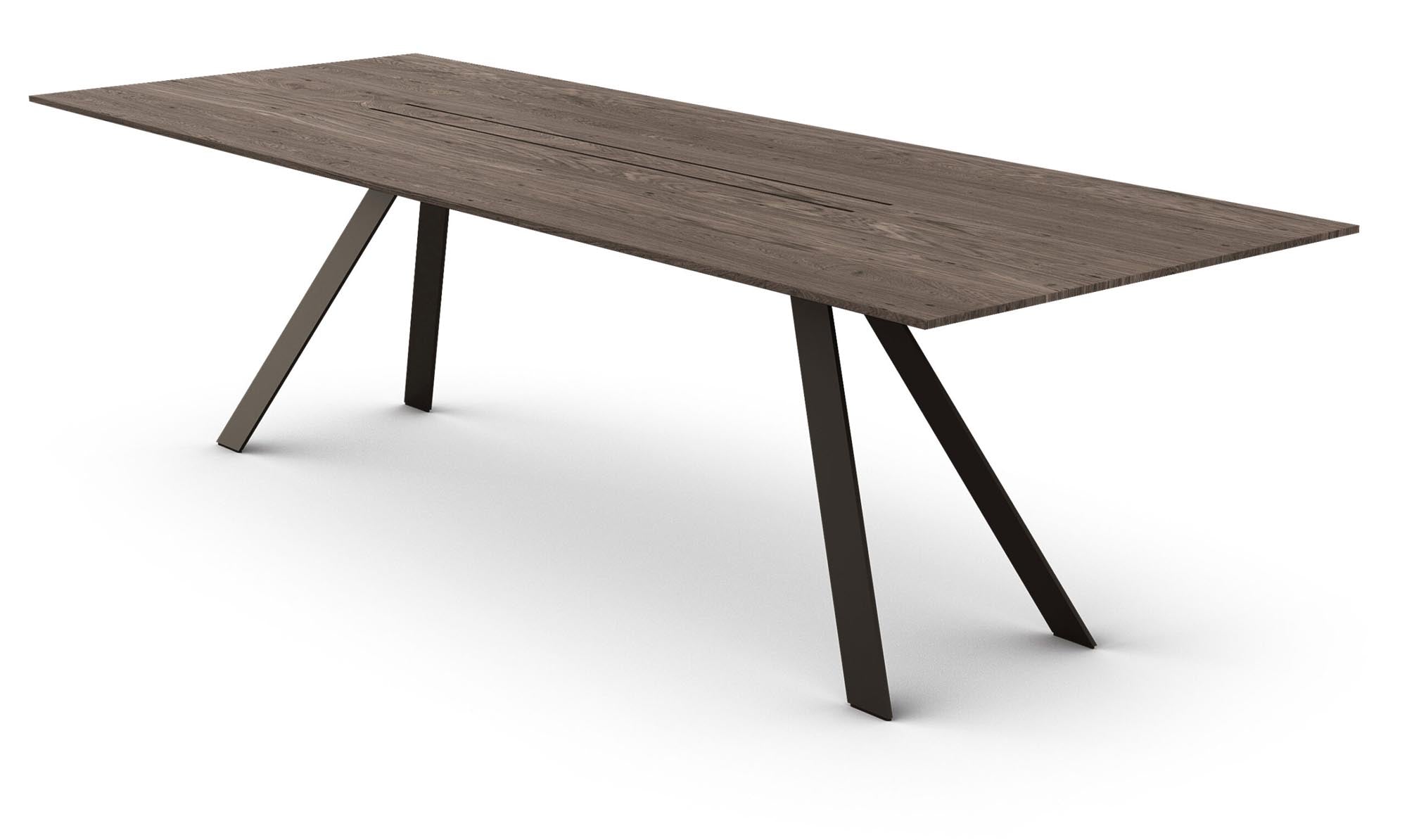 Entdecken Sie den Airblade Tisch in elegantem Schwarz von Mobimex – ein modernes Designstück aus hochwertiger Eiche, das jedem Raum Stil verleiht.