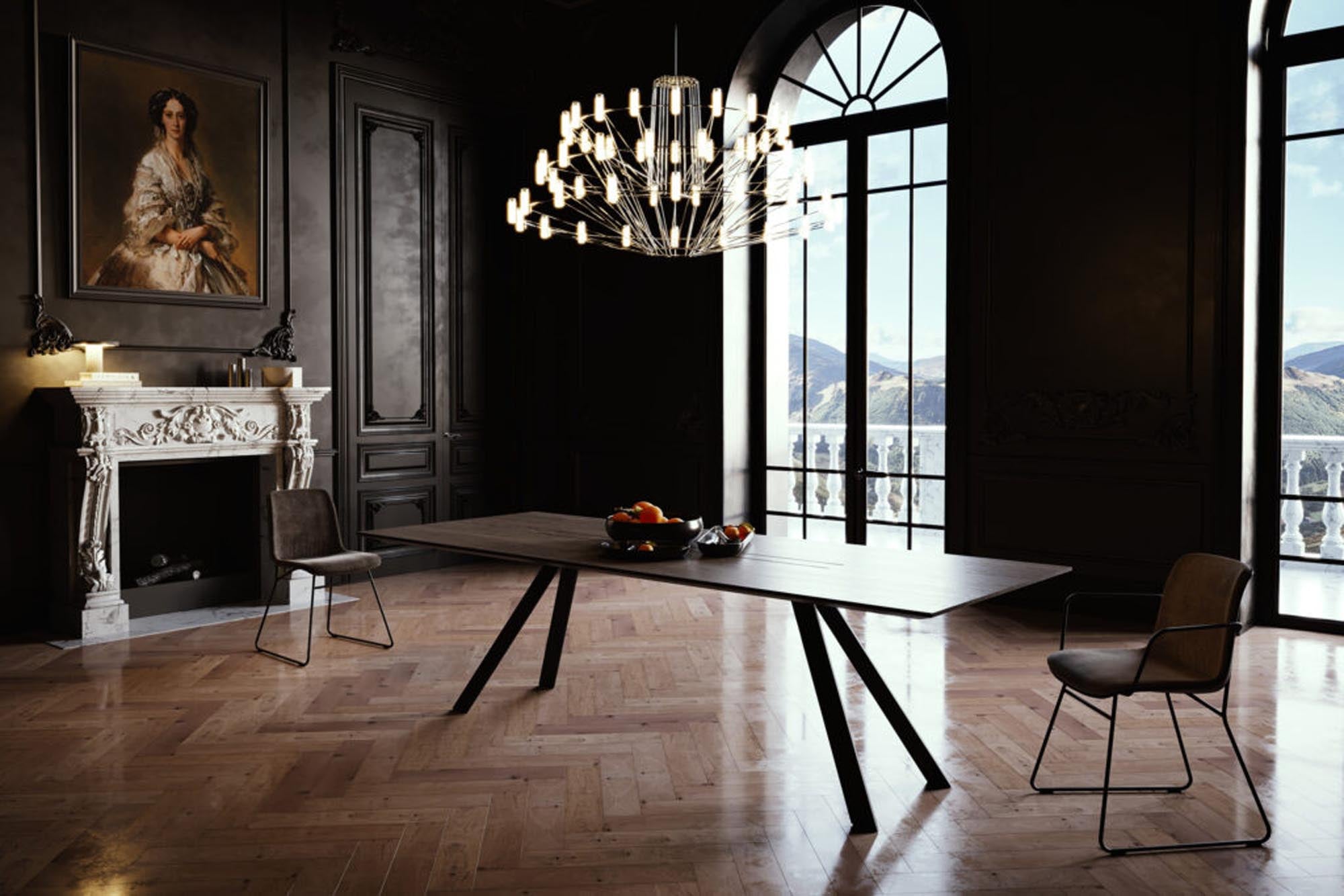 Entdecken Sie den Airblade Tisch in elegantem Schwarz von Mobimex – ein stilvolles Möbelstück, das modernes Design und Funktionalität vereint.