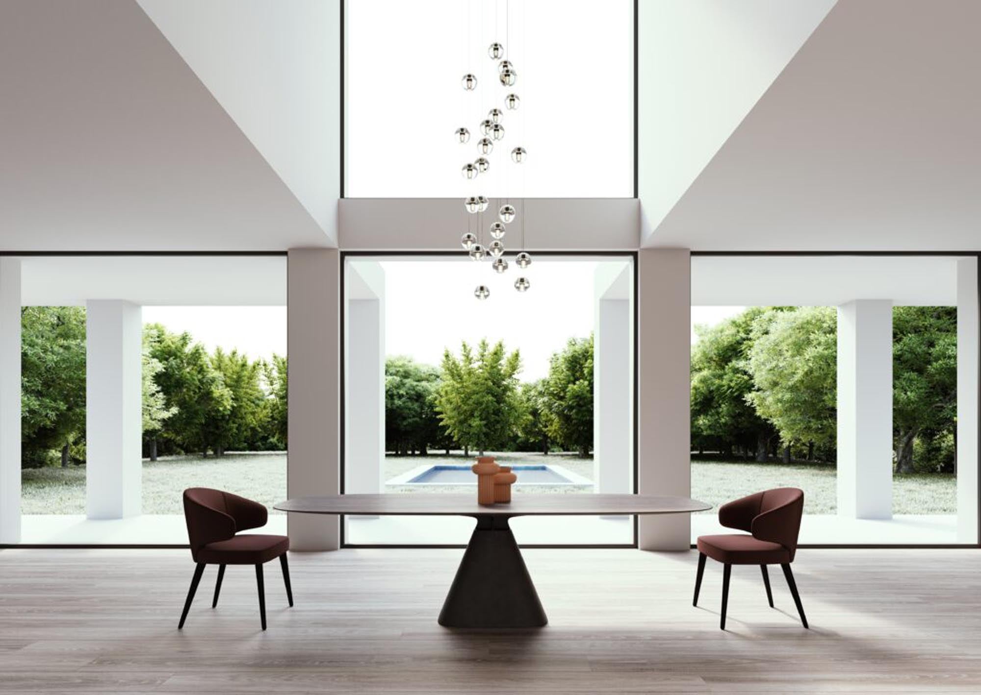 Eleganter Tisch Bridge in Anthrazit von Mobimex, modernes Design, hochwertige Materialien, vielseitig einsetzbar.