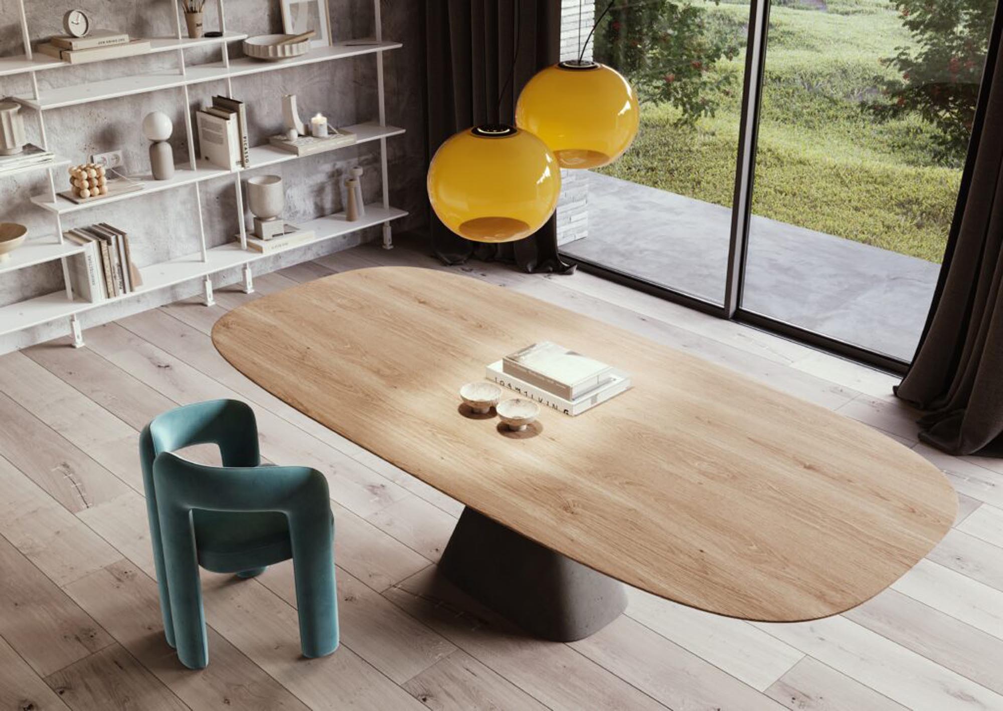 Eleganter Tisch Bridge in Anthrazit von Mobimex, hochwertig verarbeitet, modernes Design, vielseitig einsetzbar, zeitlos stilvoll.