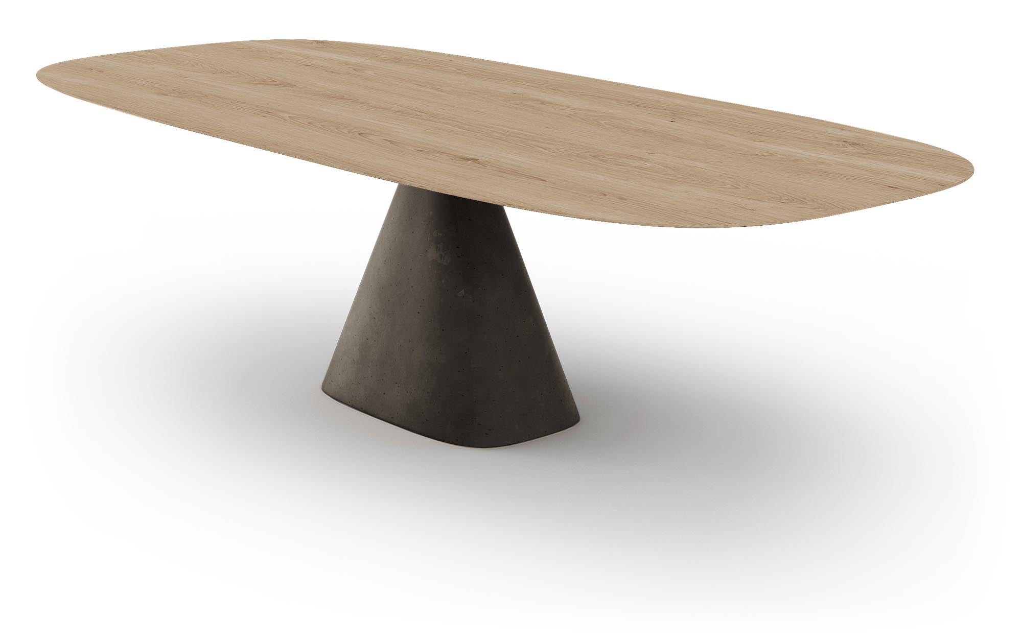 Entdecken Sie den ovalen Tisch Bridge in Anthrazit von Mobimex – stilvolle Eleganz für Ihr Zuhause, ideal für gesellige Runden und moderne Einrichtung.