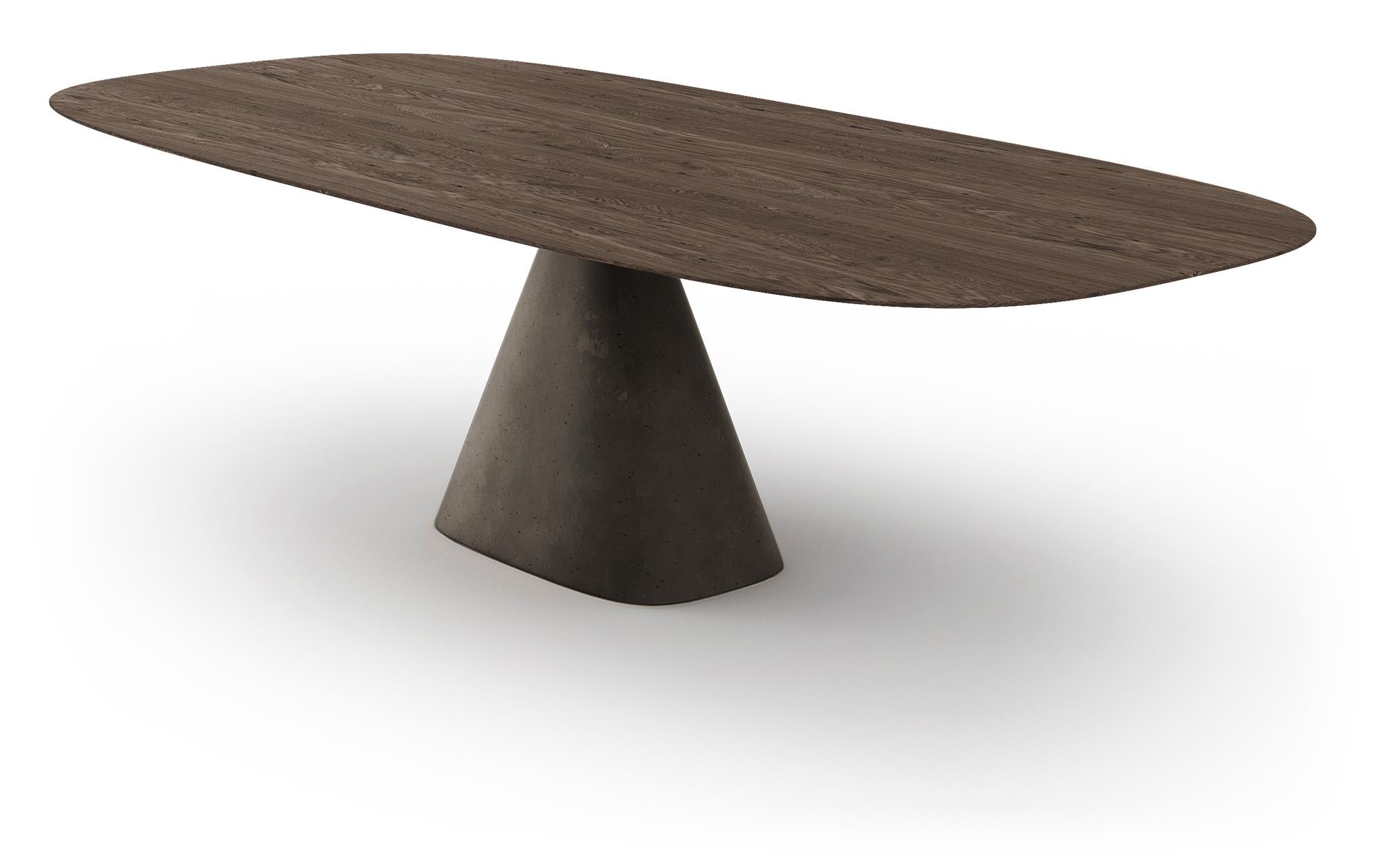 Der ovale Bridge Tisch in Anthrazit von Mobimex vereint stilvolle Eleganz mit Funktionalität, ideal für jedes moderne Zuhause.